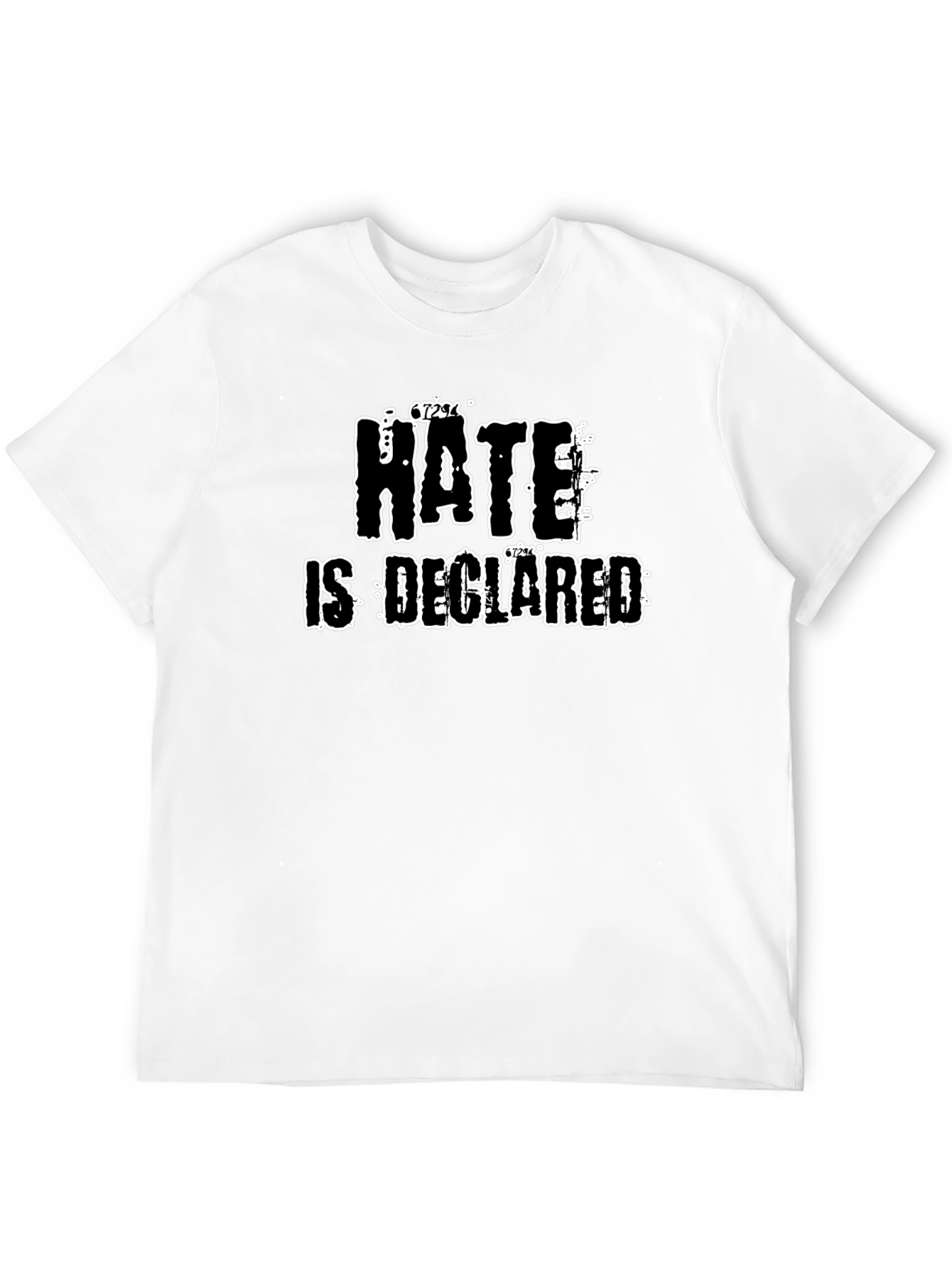 Hate Is Declared Black Graphic T-Shirt