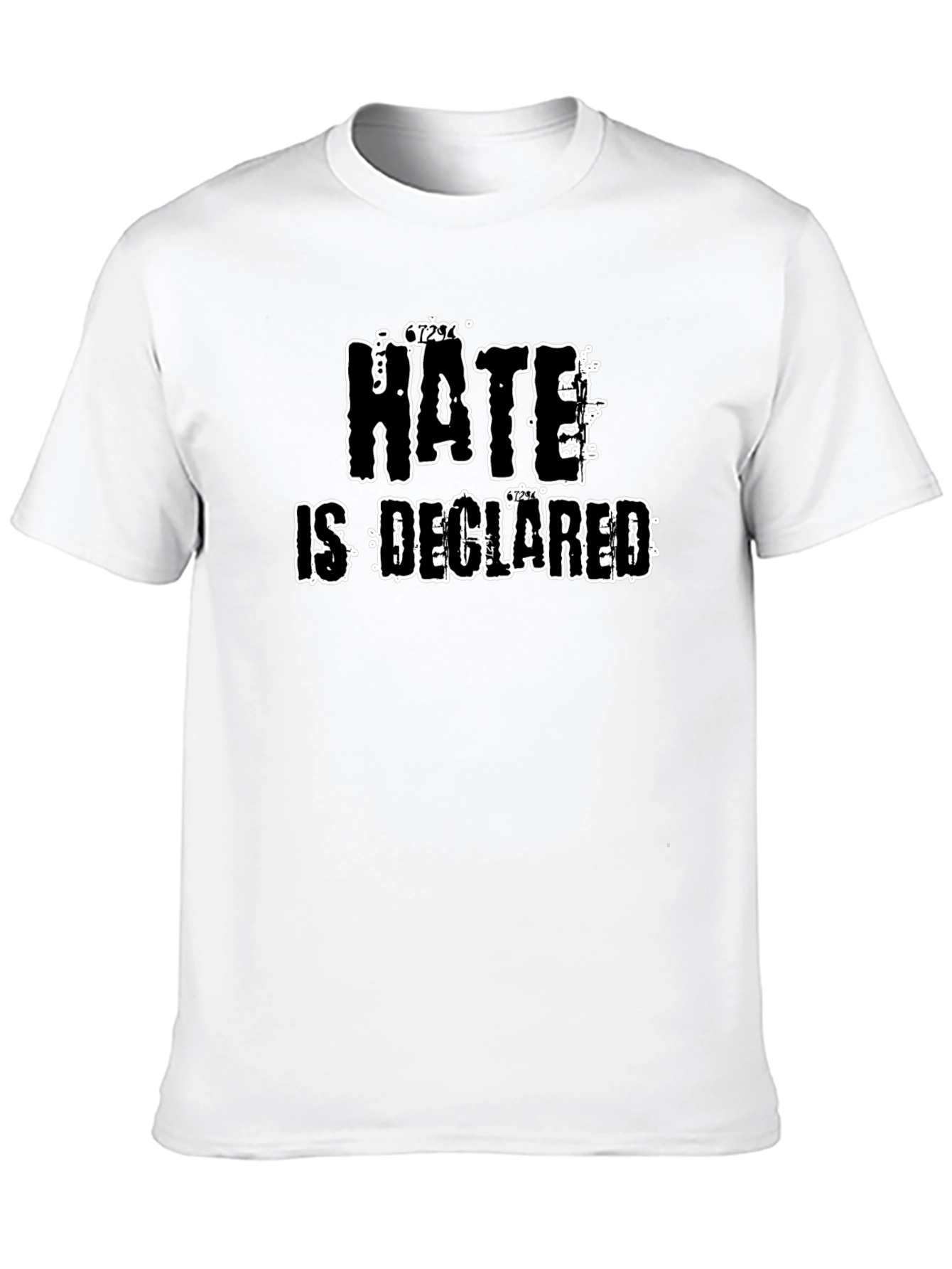 Hate Is Declared Black Graphic T-Shirt