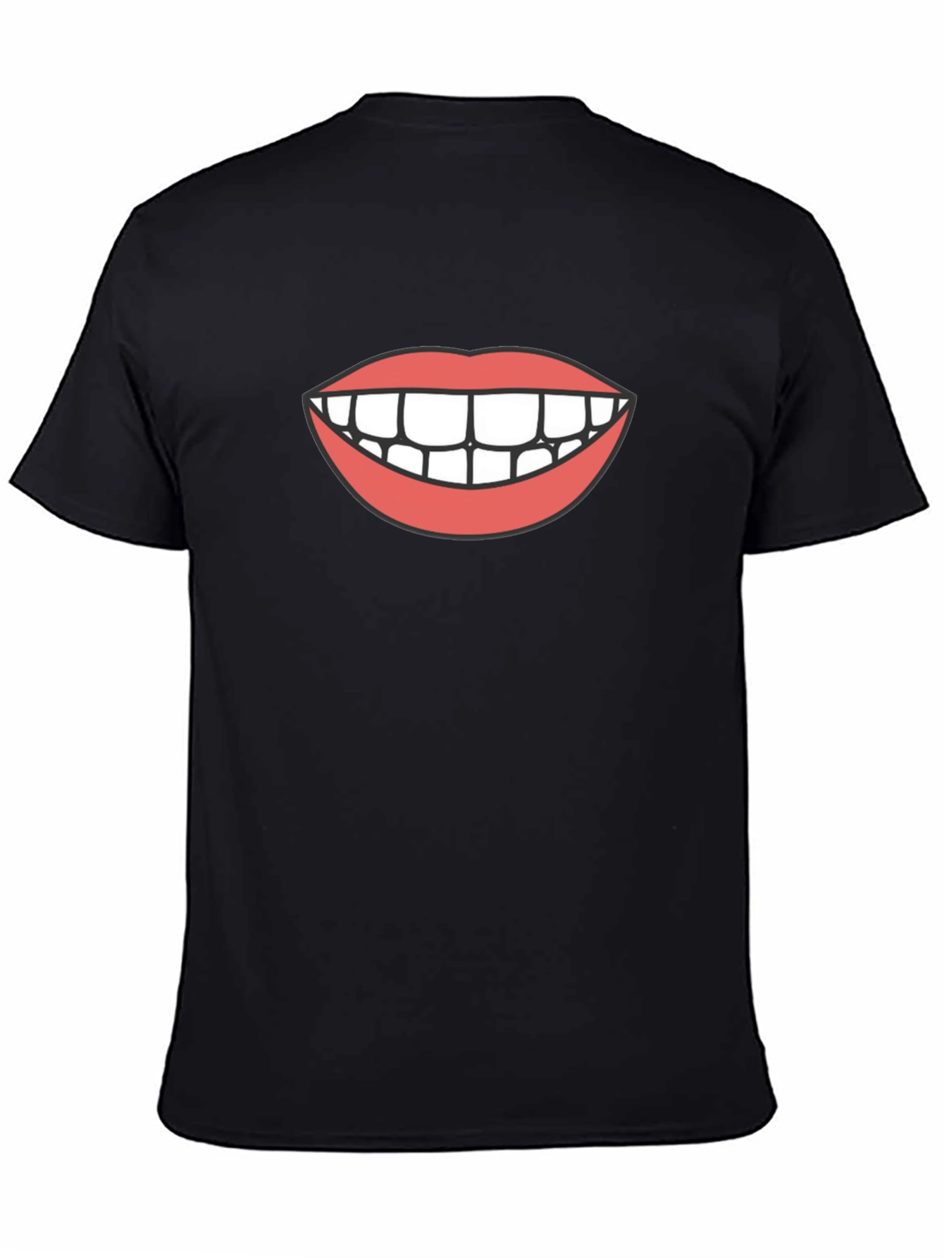 Funny Graphic Tee - Smile Mouth T-Shirt