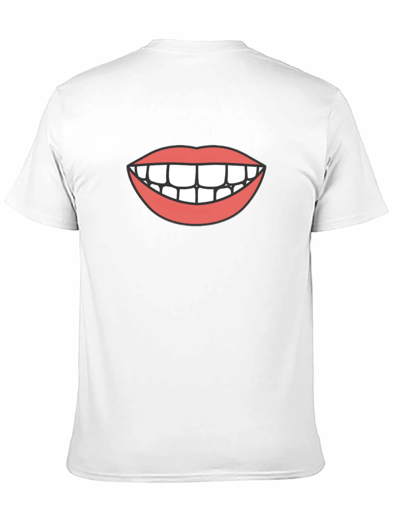 Funny Graphic Tee - Smile Mouth T-Shirt
