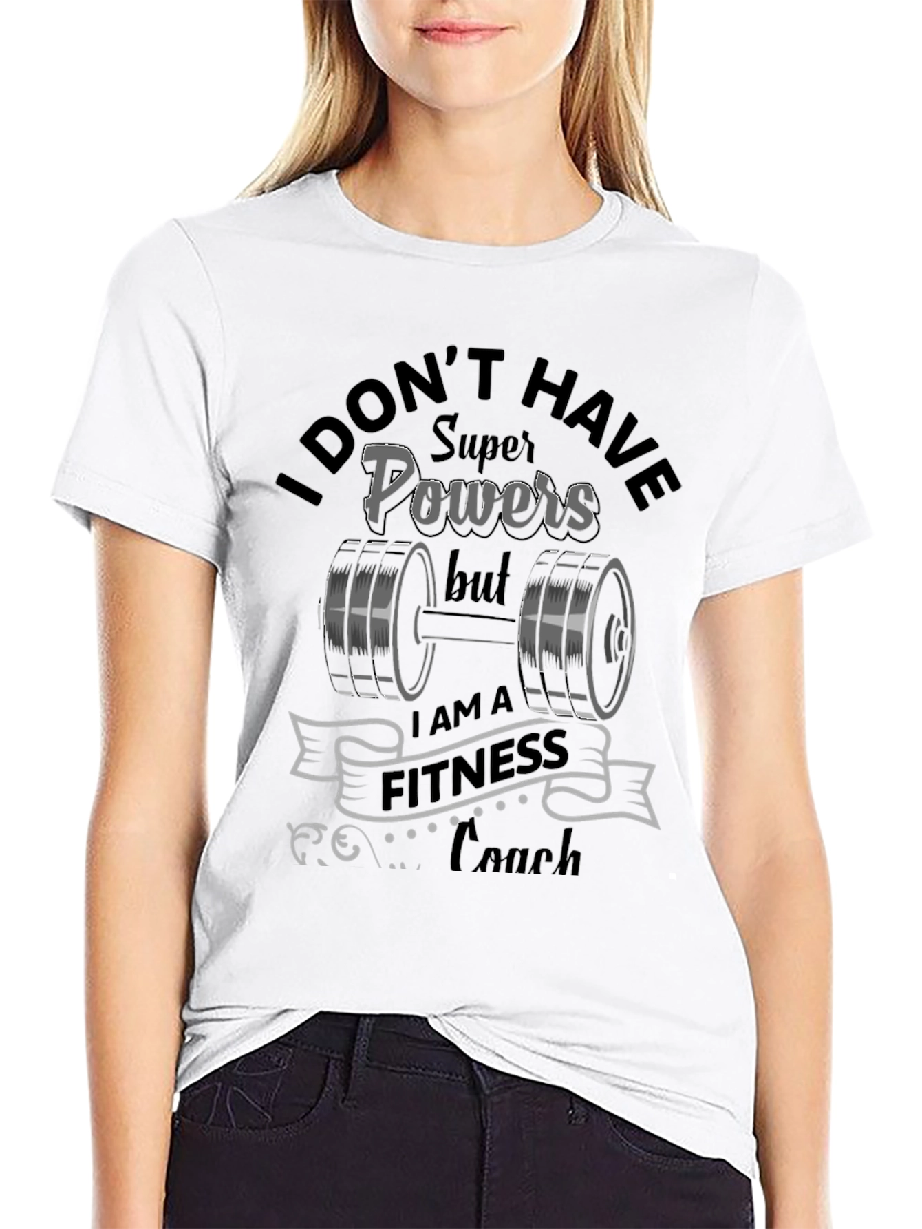 Fitness Coach Graphic T-Shirt - Super Powers Design