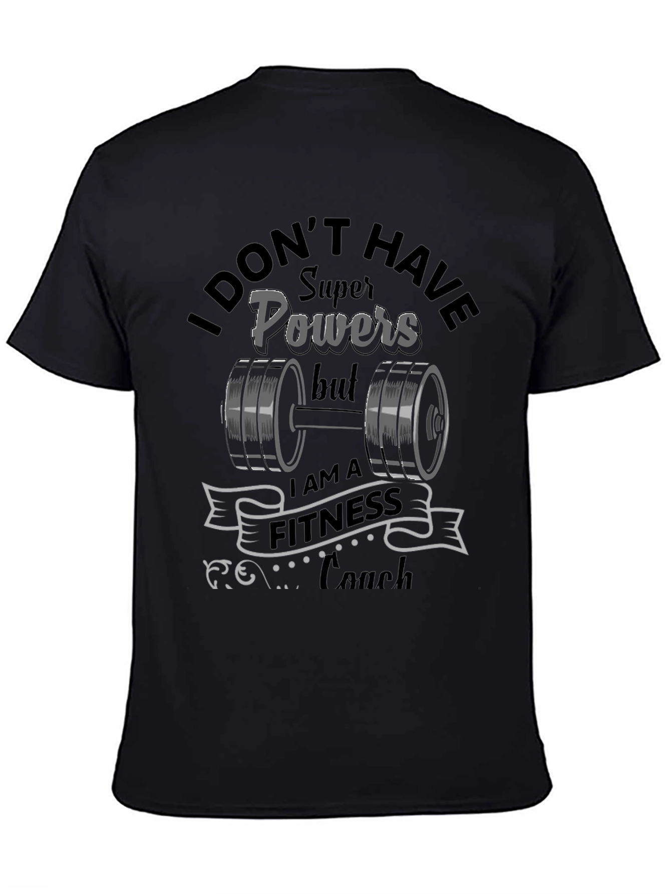 Fitness Coach Graphic T-Shirt - Super Powers Design