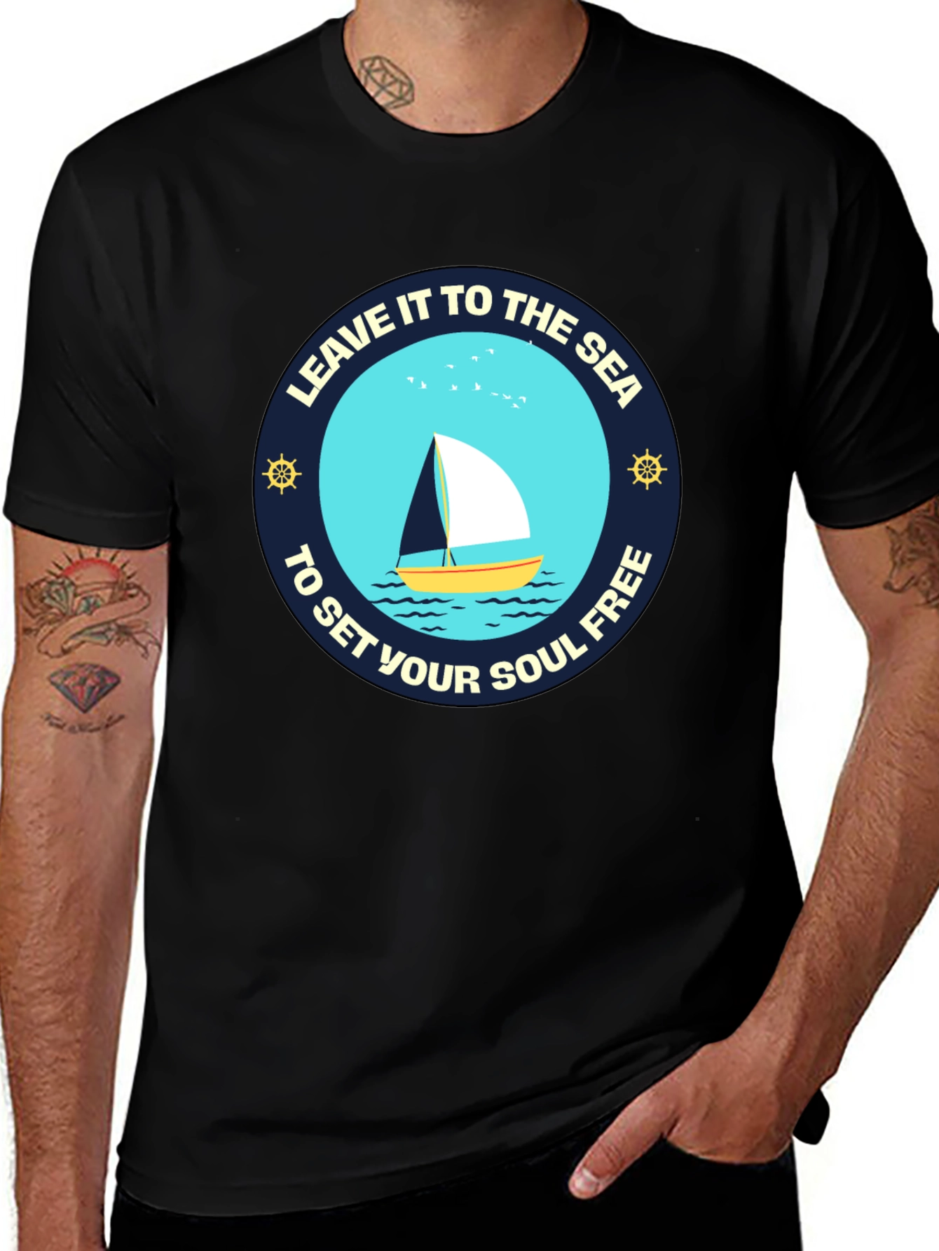 Sailboat Graphic Tee: Let the Sea Set You Free