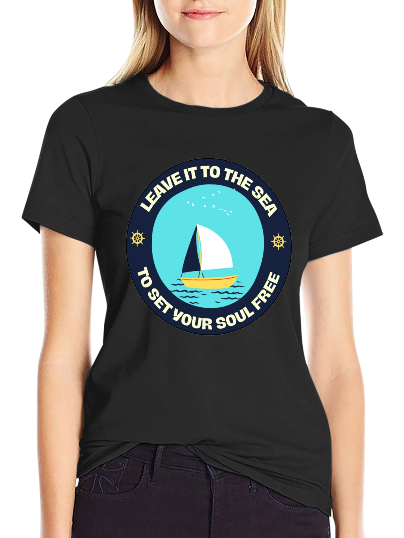 Sailboat Graphic Tee: Let the Sea Set You Free