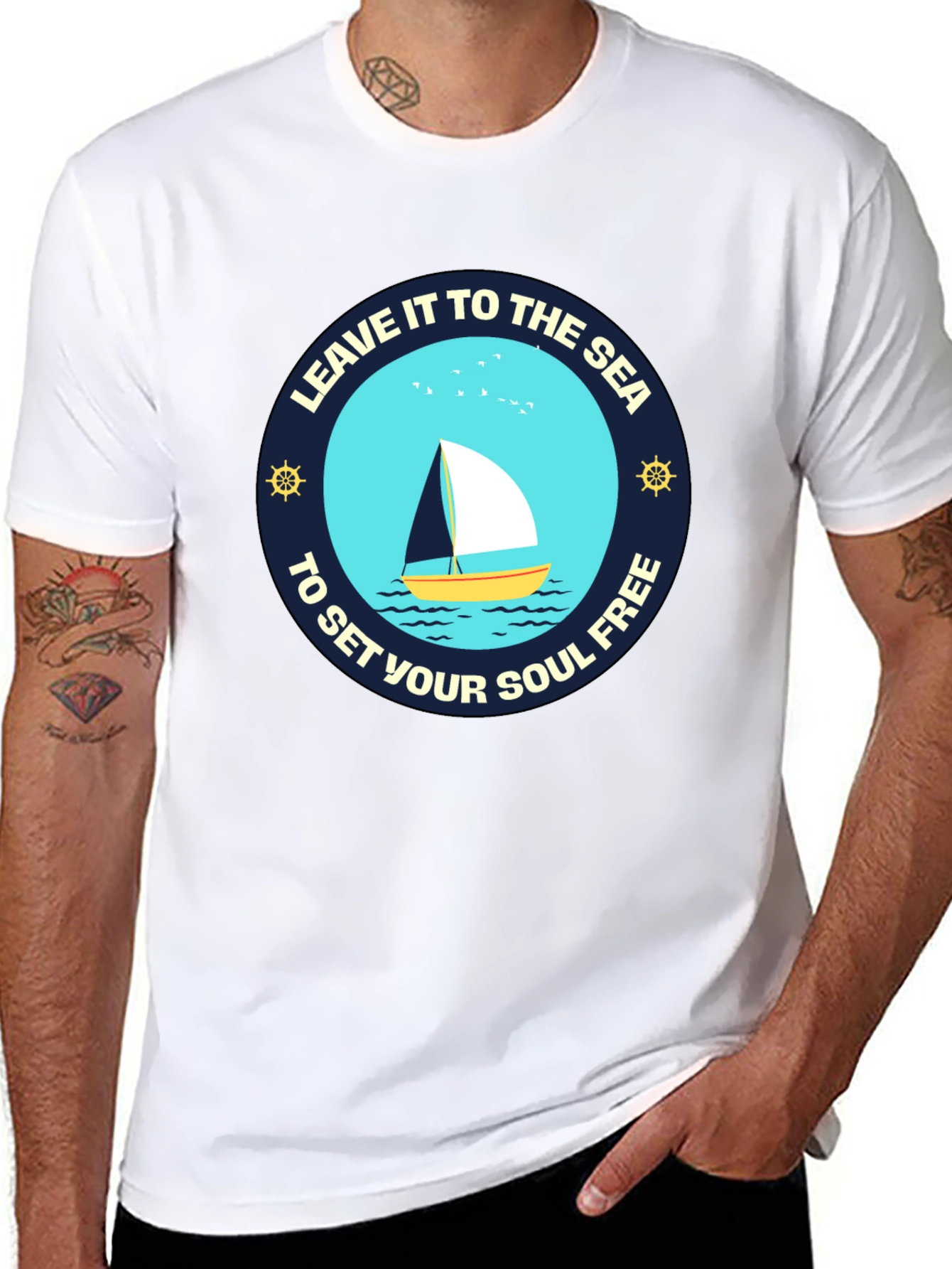 Sailboat Graphic Tee: Let the Sea Set You Free