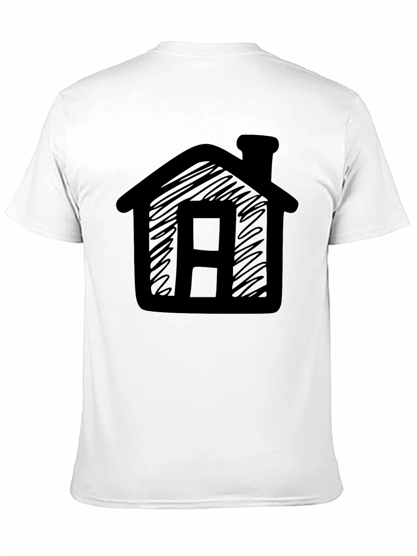 House Sketch Tee - Black Graphic T-Shirt