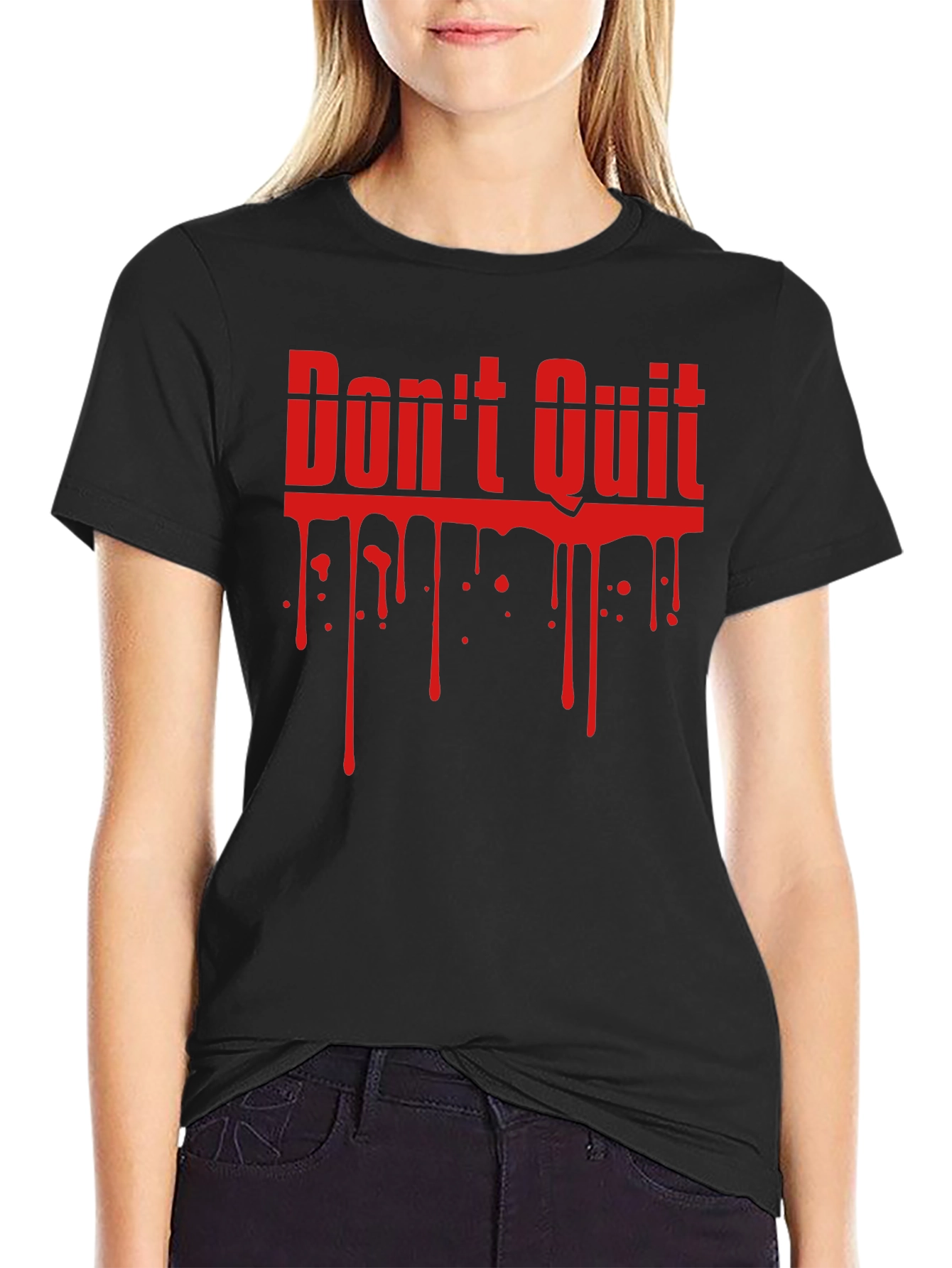 Dont Quit Black Graphic Tee