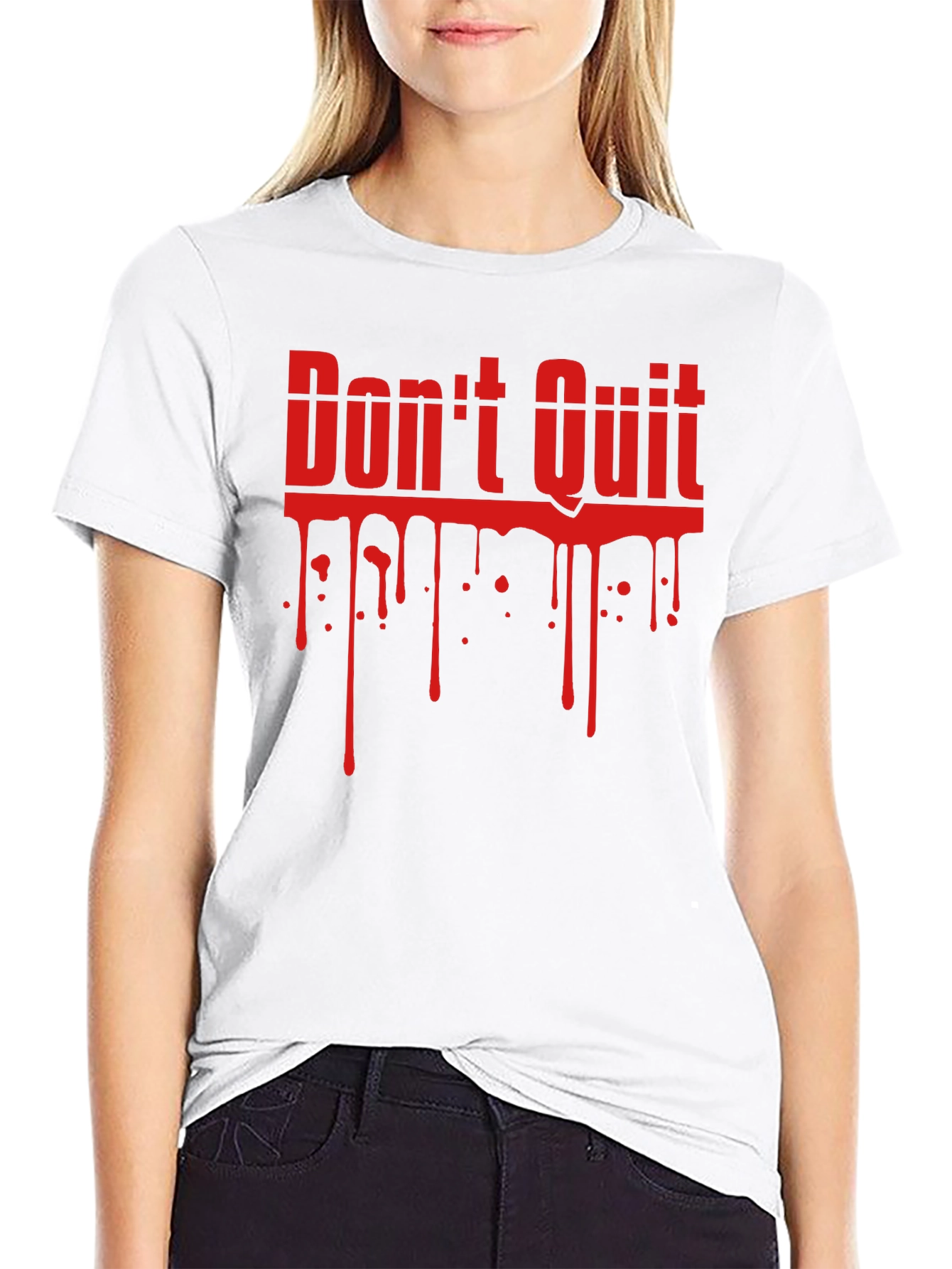 Dont Quit Black Graphic Tee