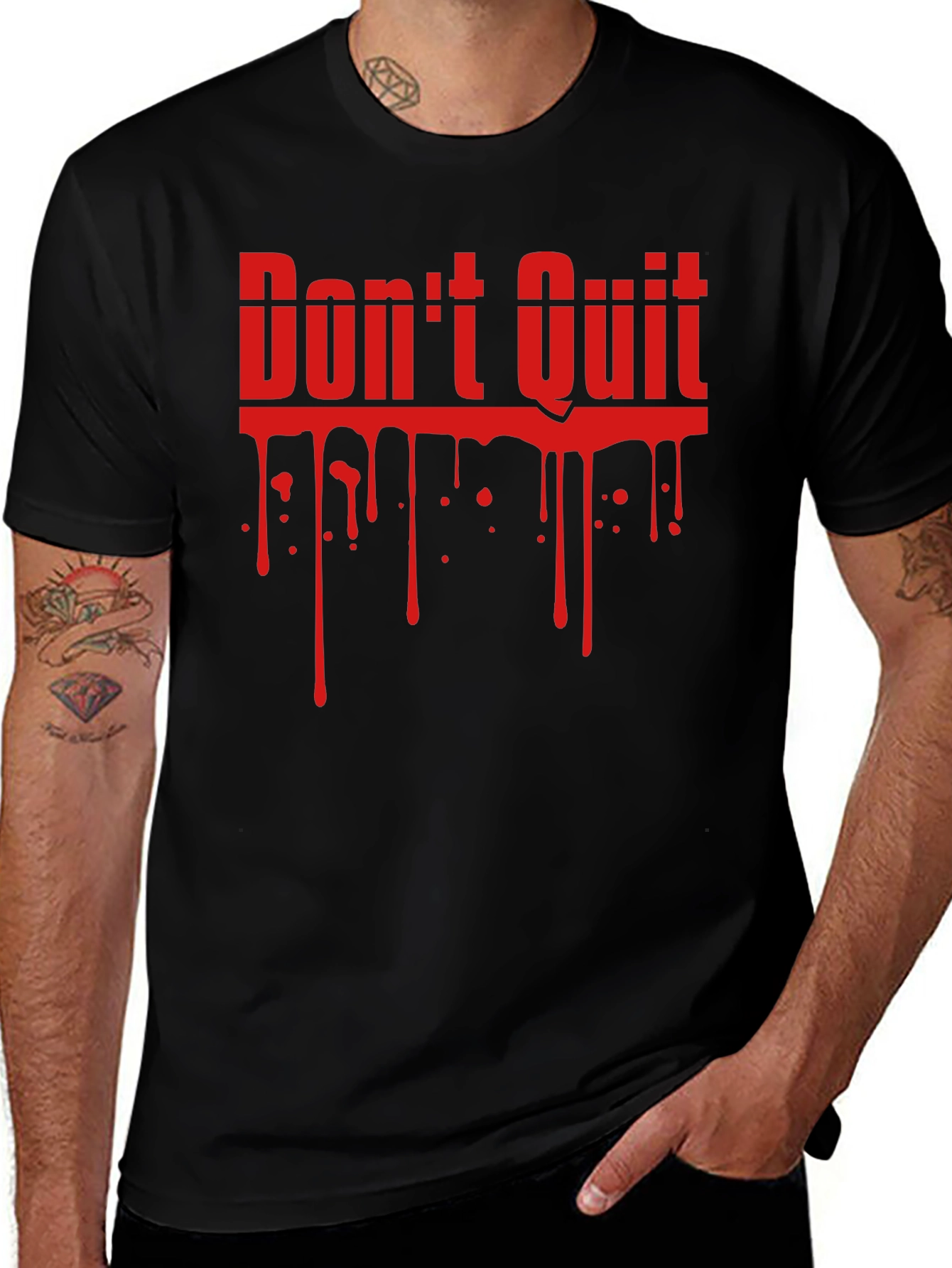 Dont Quit Black Graphic Tee