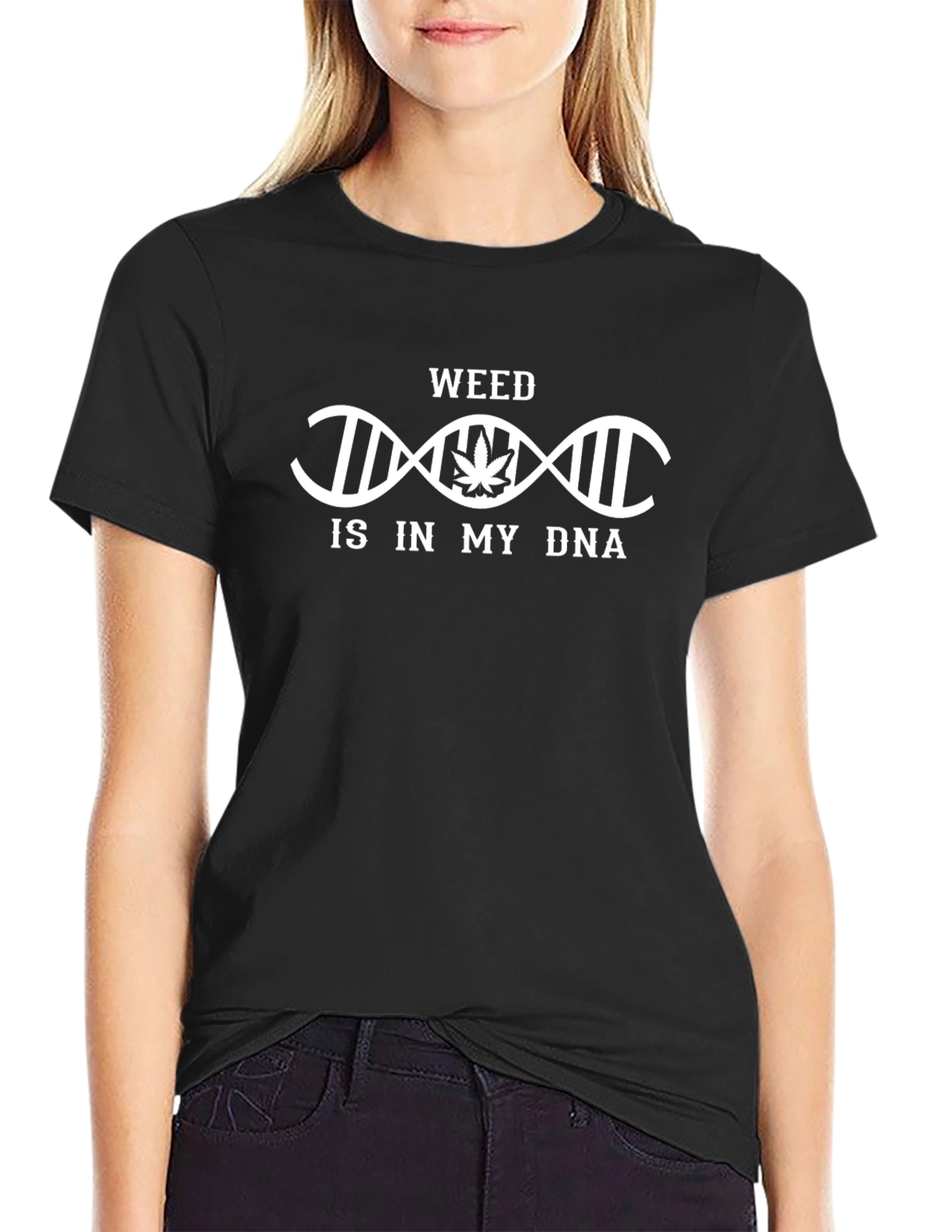 Weed DNA Black T-Shirt