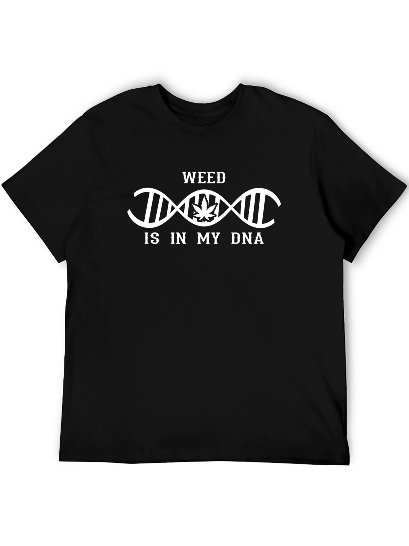 Weed DNA Black T-Shirt