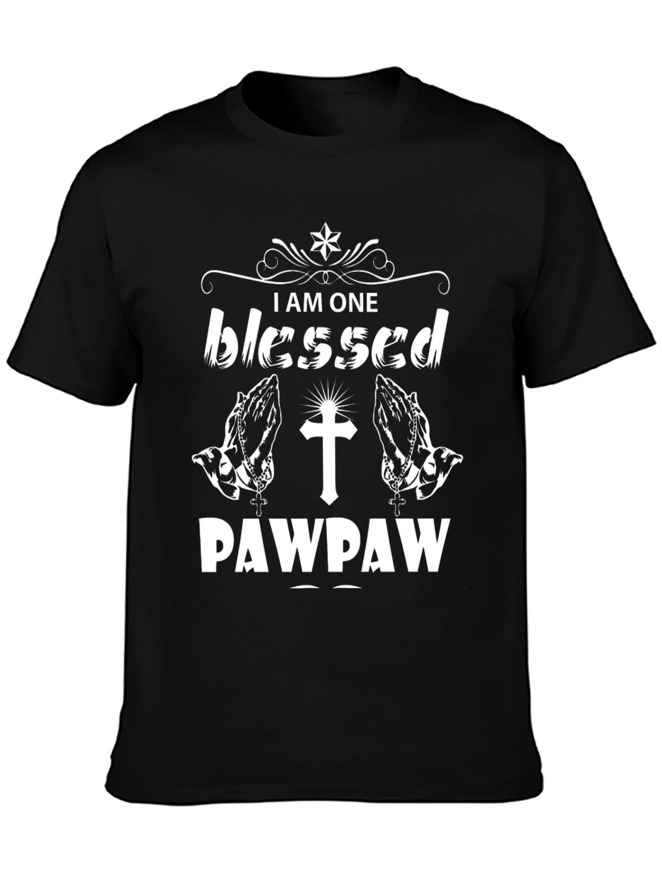 Blessed Pawpaw T-Shirt Christian Grandpa Tee