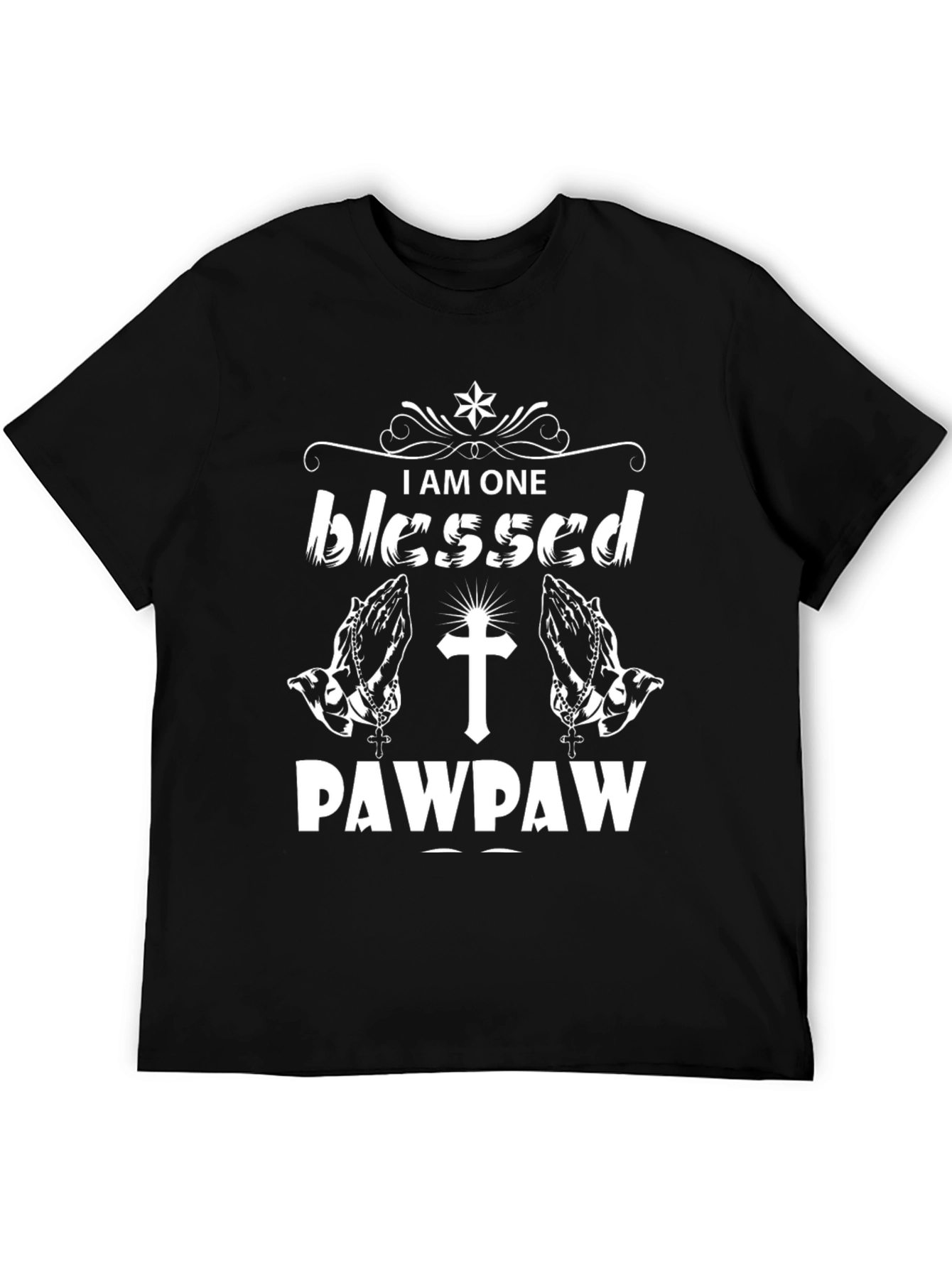 Blessed Pawpaw T-Shirt Christian Grandpa Tee