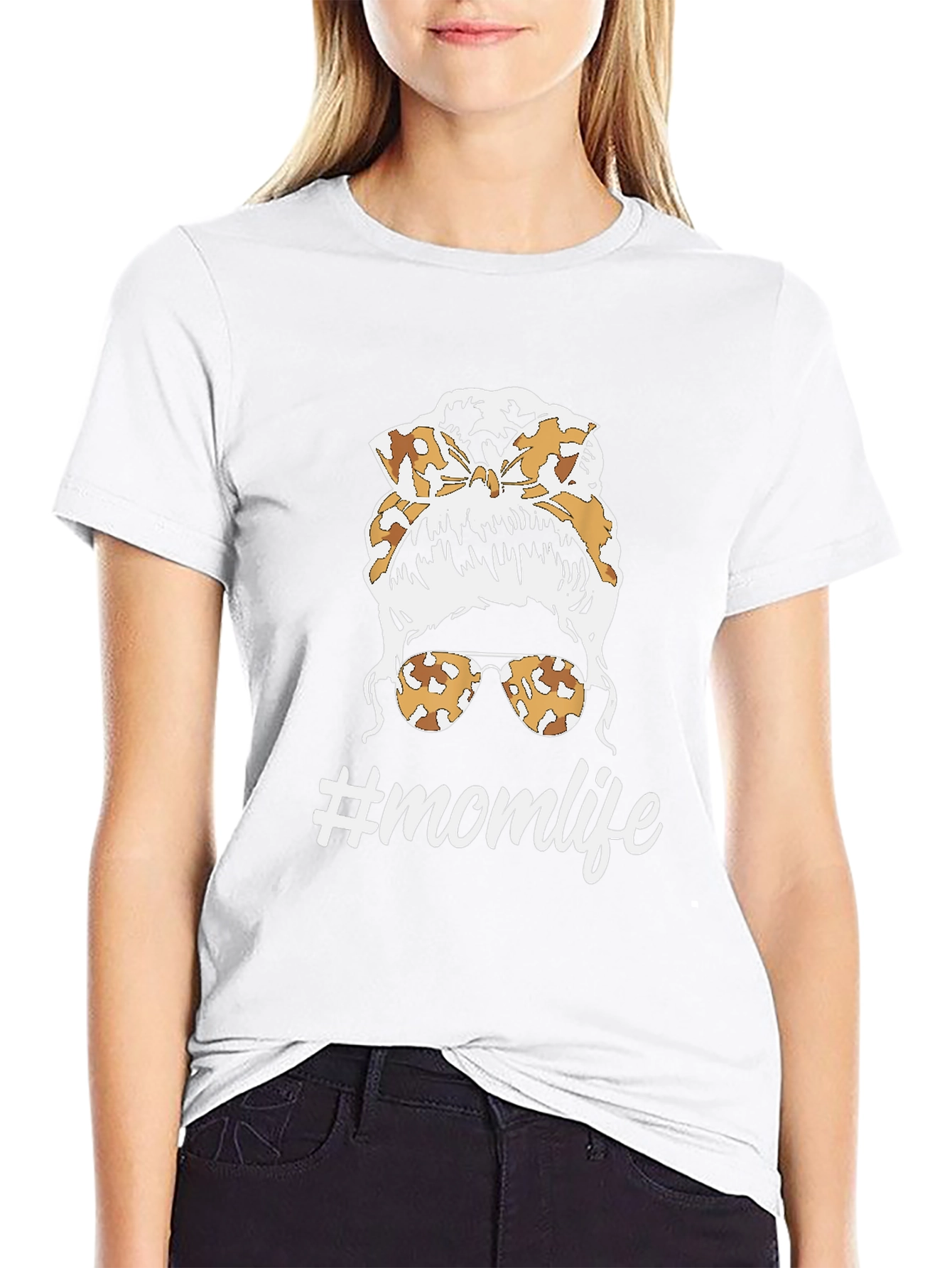 Mom Life Messy Bun T-Shirt
