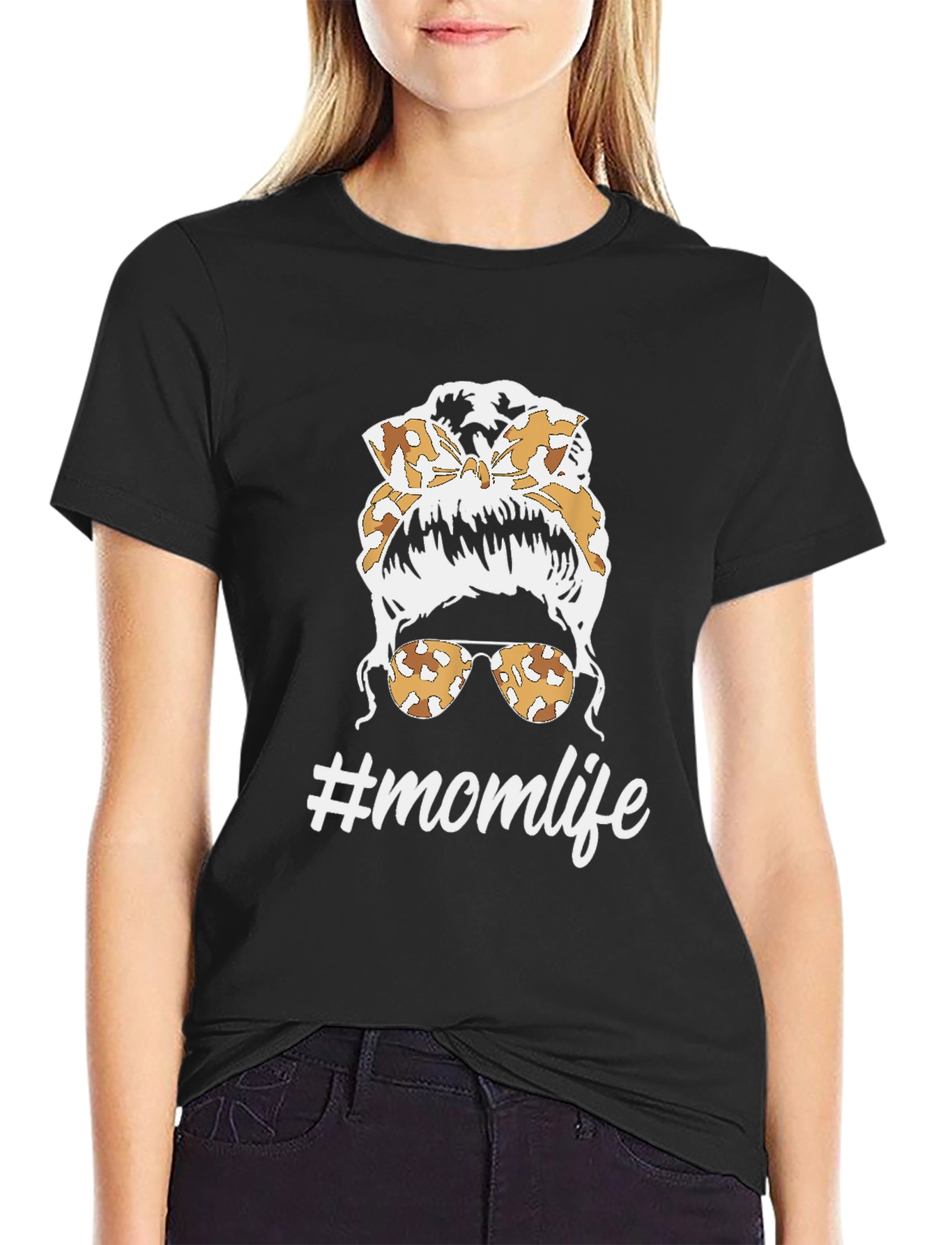 Mom Life Messy Bun T-Shirt