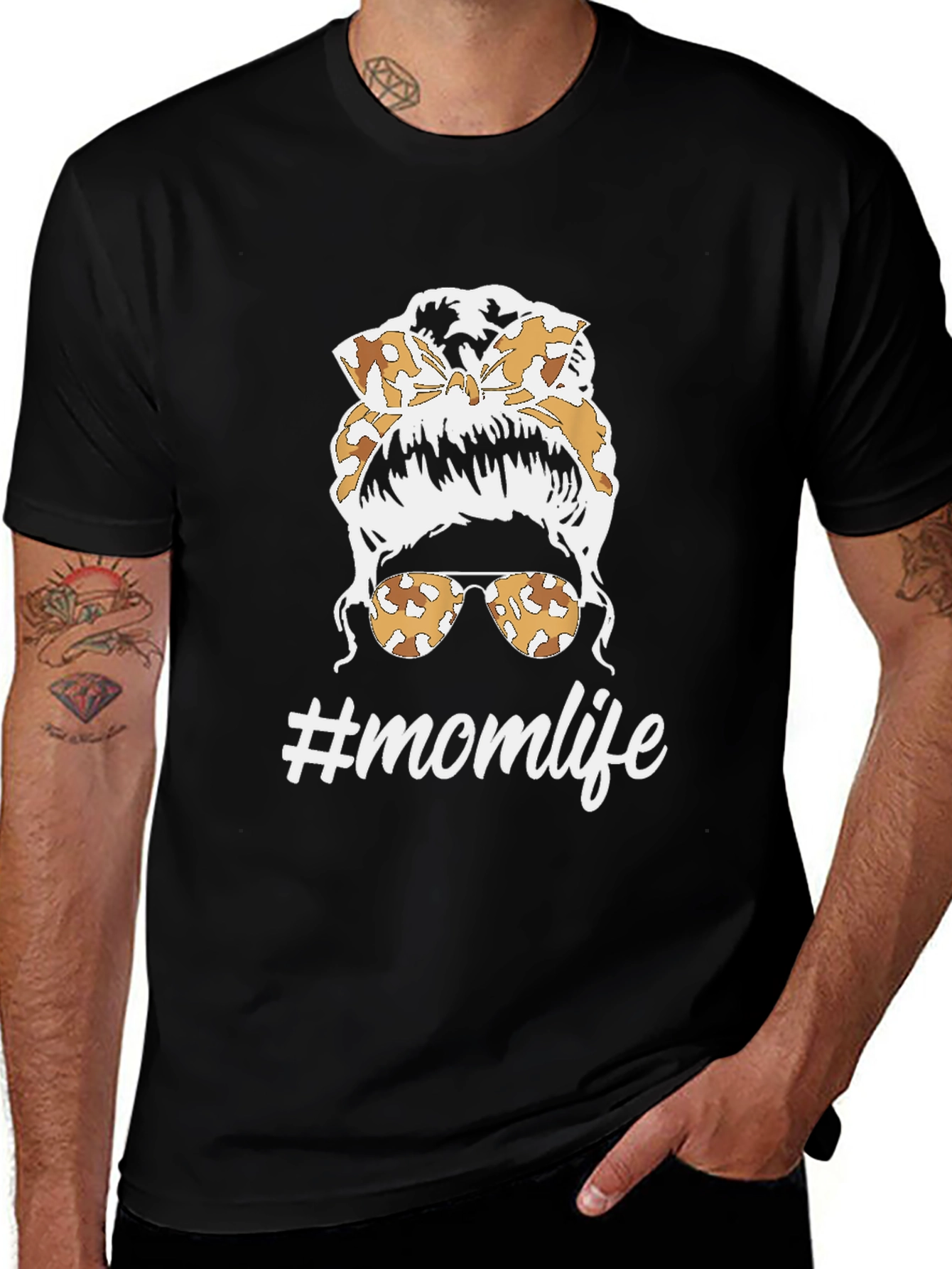 Mom Life Messy Bun T-Shirt