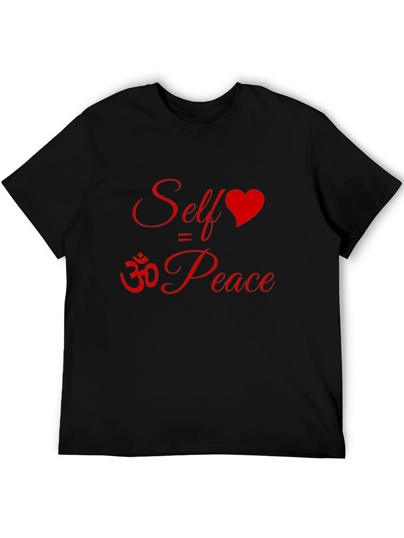 Self Love Peace T-Shirt Om Symbol Heart Graphic Tee