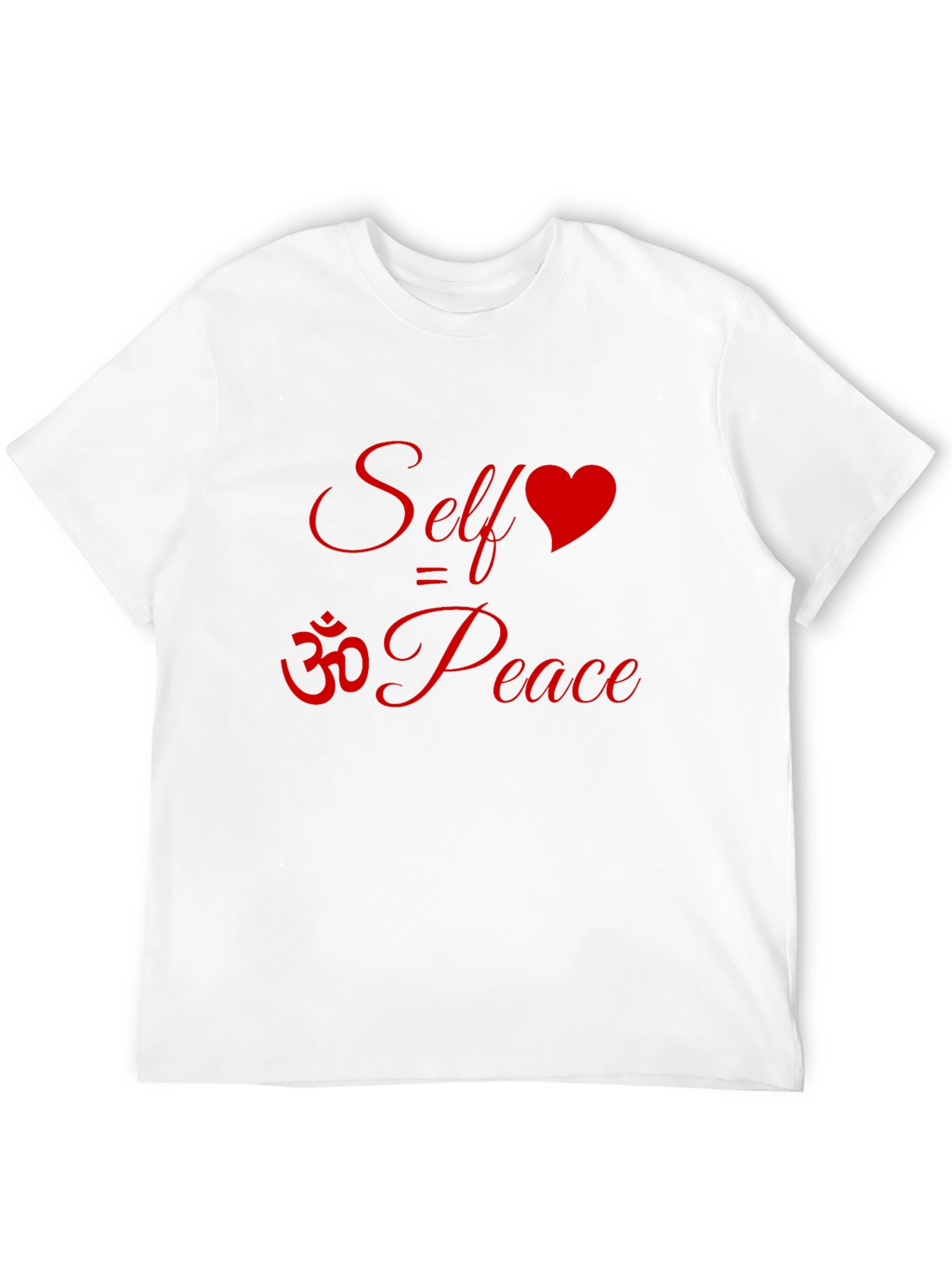 Self Love Peace T-Shirt Om Symbol Heart Graphic Tee