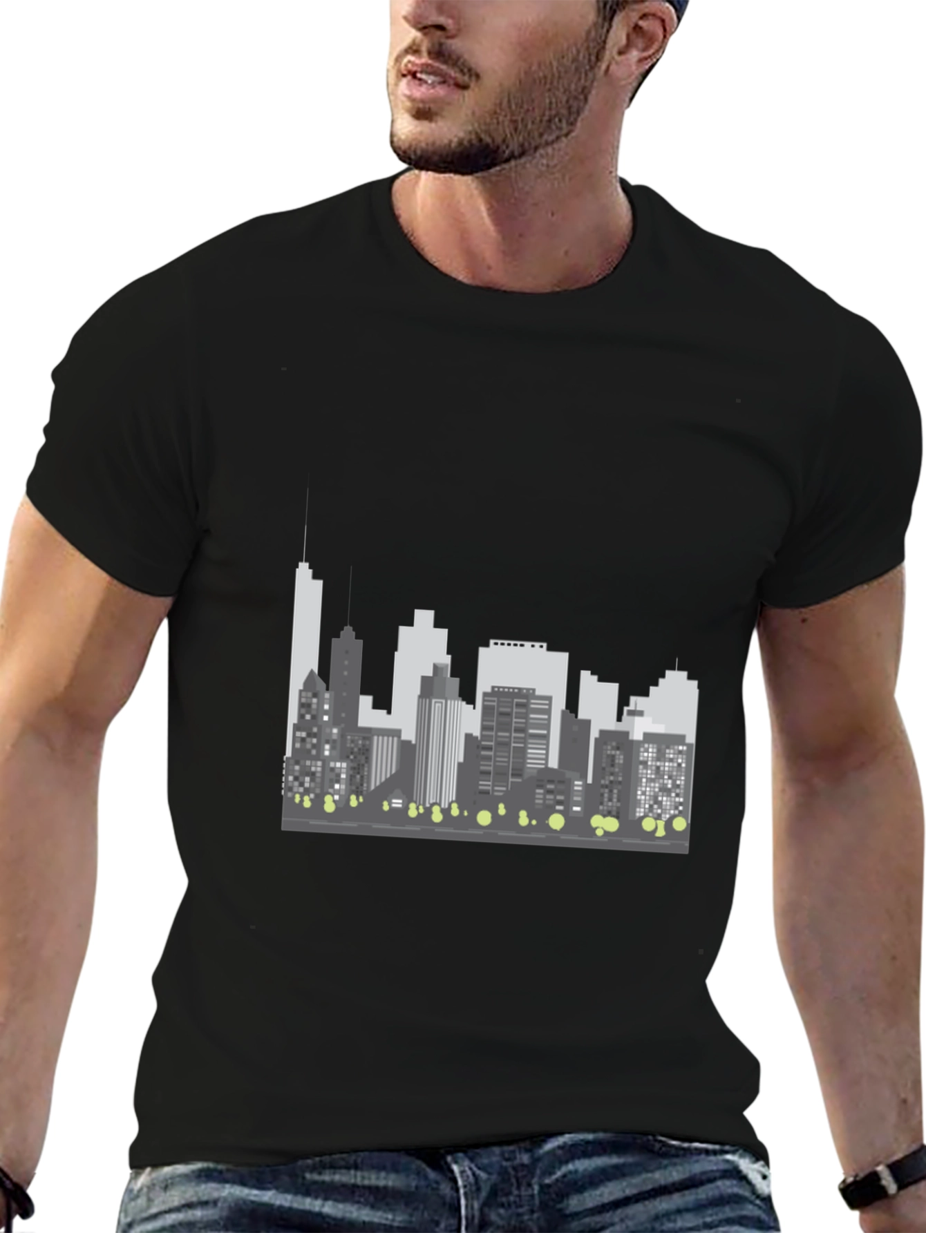 Cityscape Graphic Tee - Modern Style