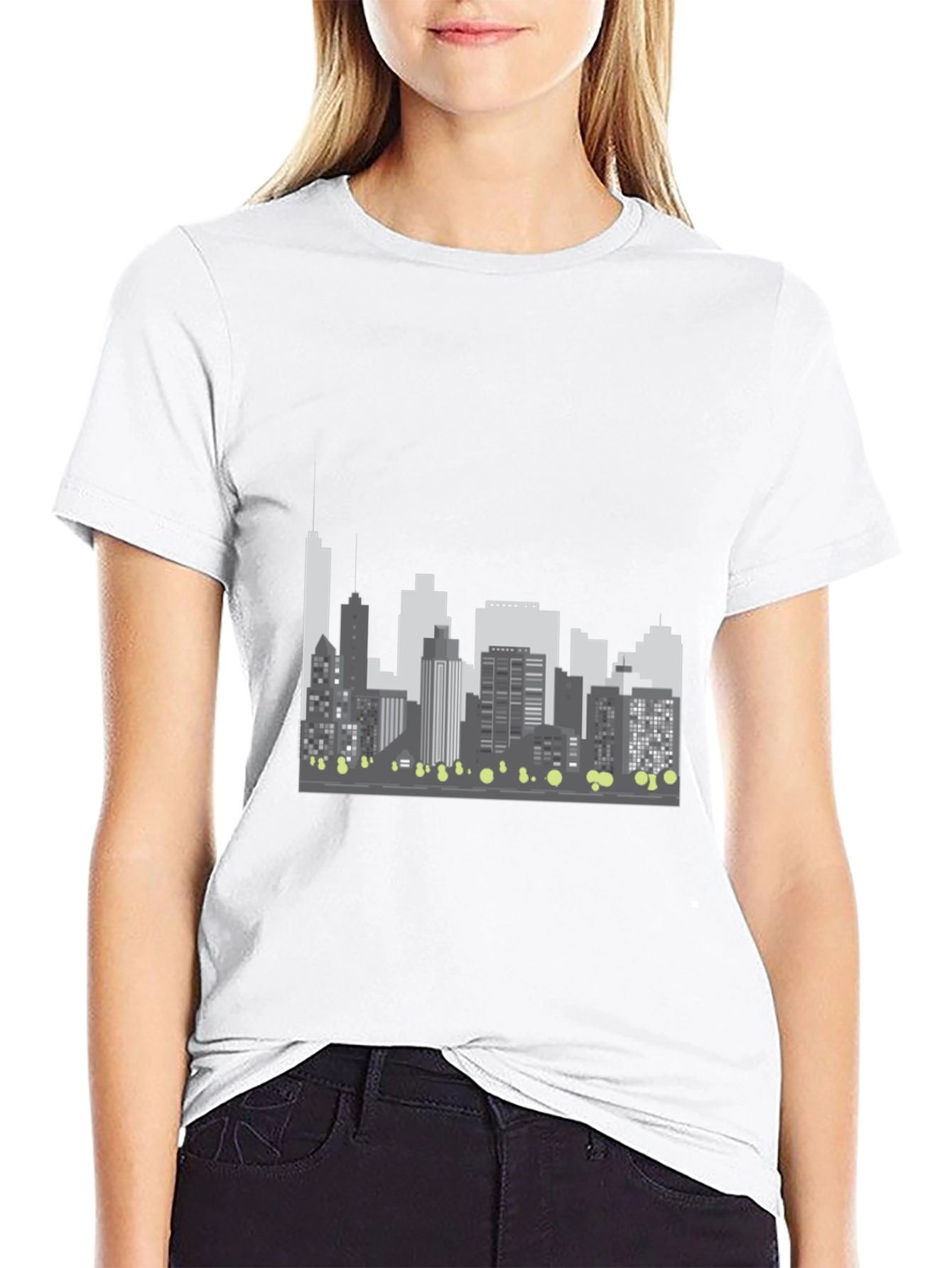 Cityscape Graphic Tee - Modern Style
