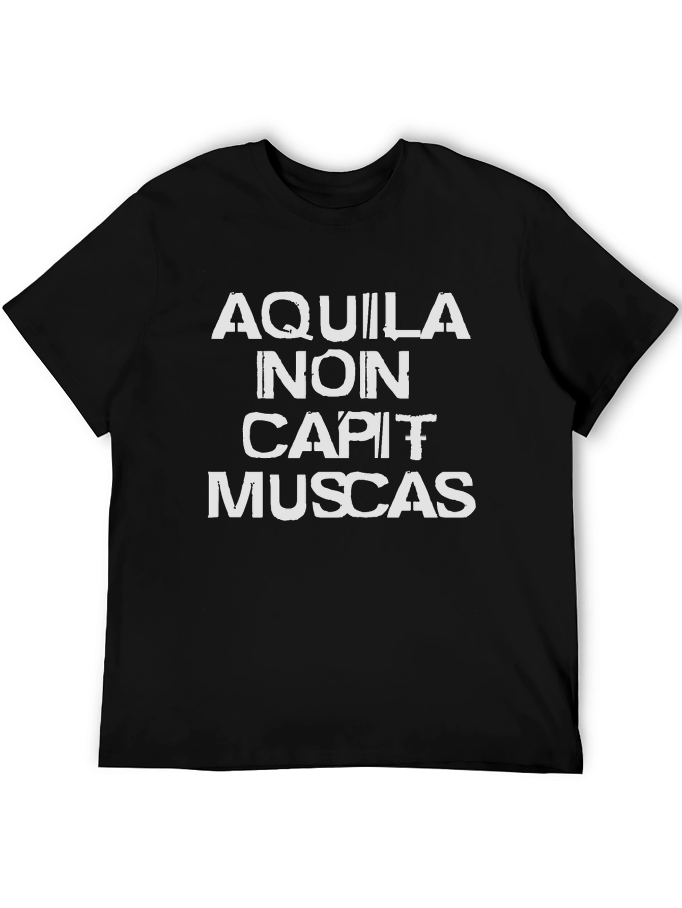Aquila Non Capit Muscas Black T-Shirt