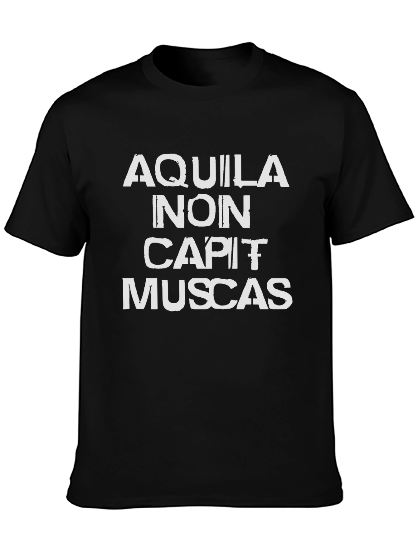 Aquila Non Capit Muscas Black T-Shirt