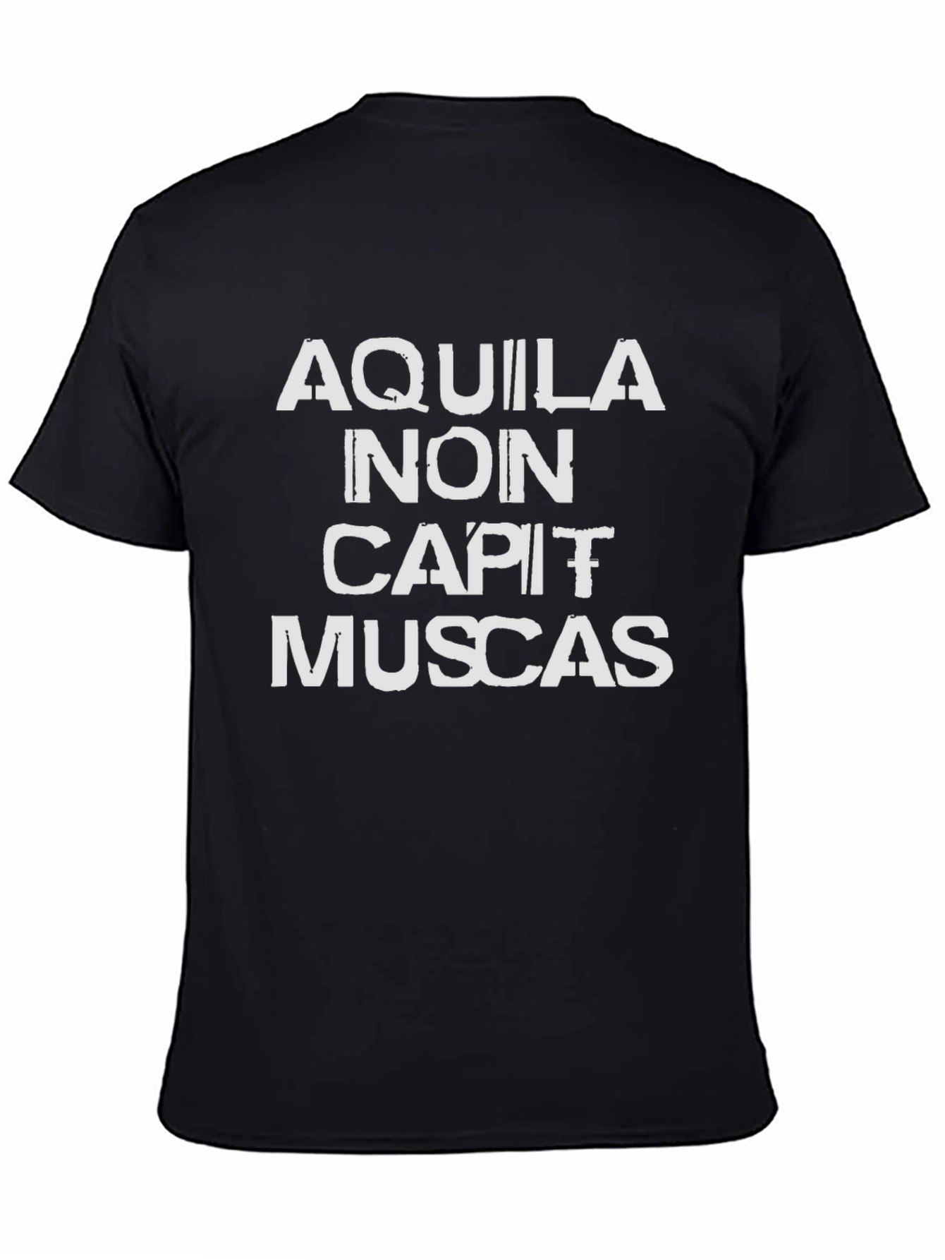 Aquila Non Capit Muscas Black T-Shirt