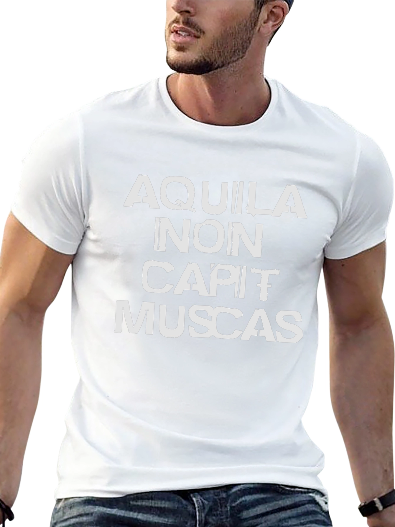 Aquila Non Capit Muscas Black T-Shirt