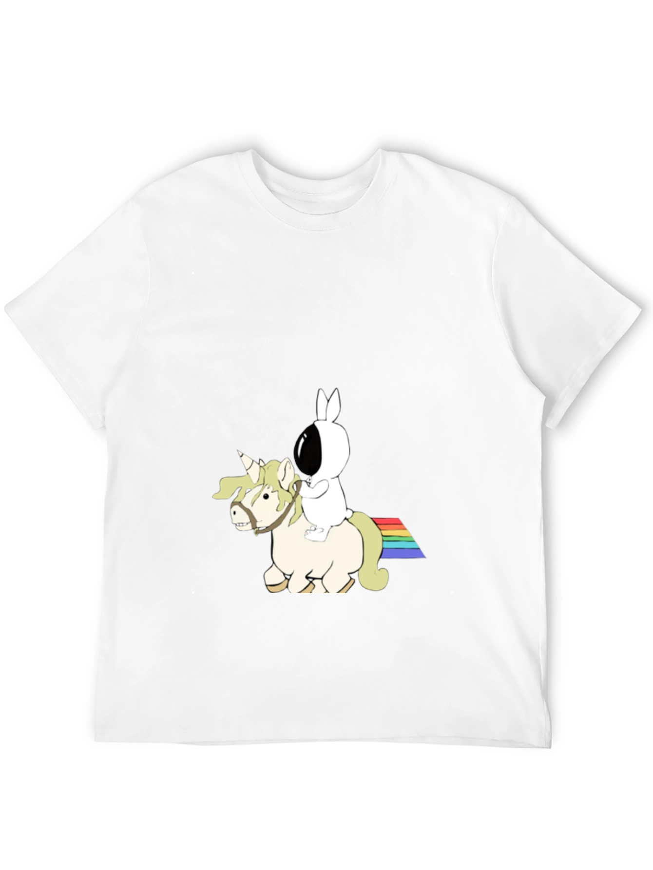 Bunny Astronaut Riding Unicorn T-Shirt