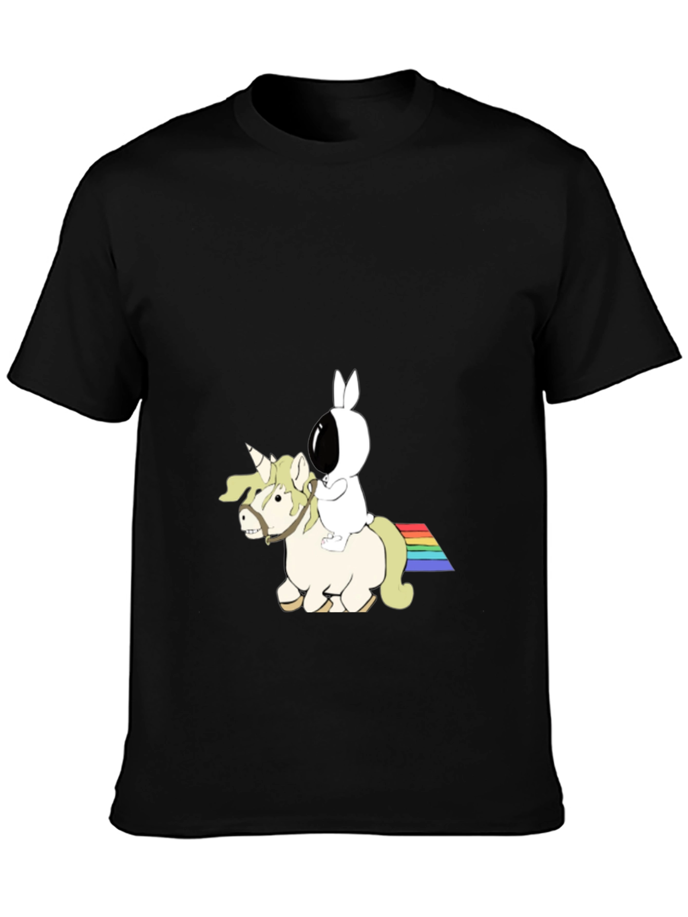 Bunny Astronaut Riding Unicorn T-Shirt