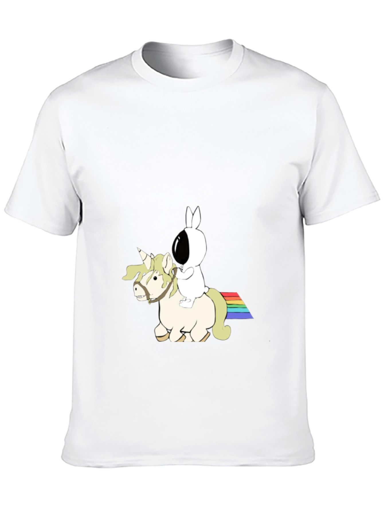 Bunny Astronaut Riding Unicorn T-Shirt
