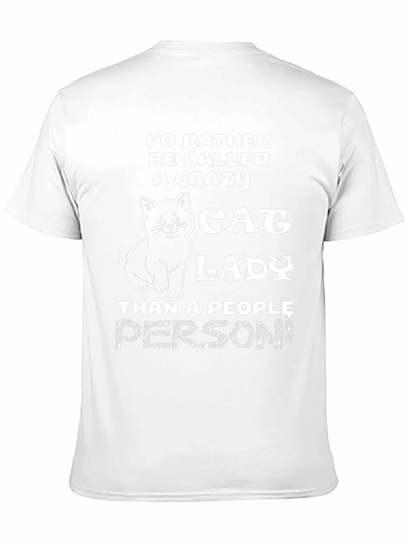 Crazy Cat Lady Graphic Tee - Black