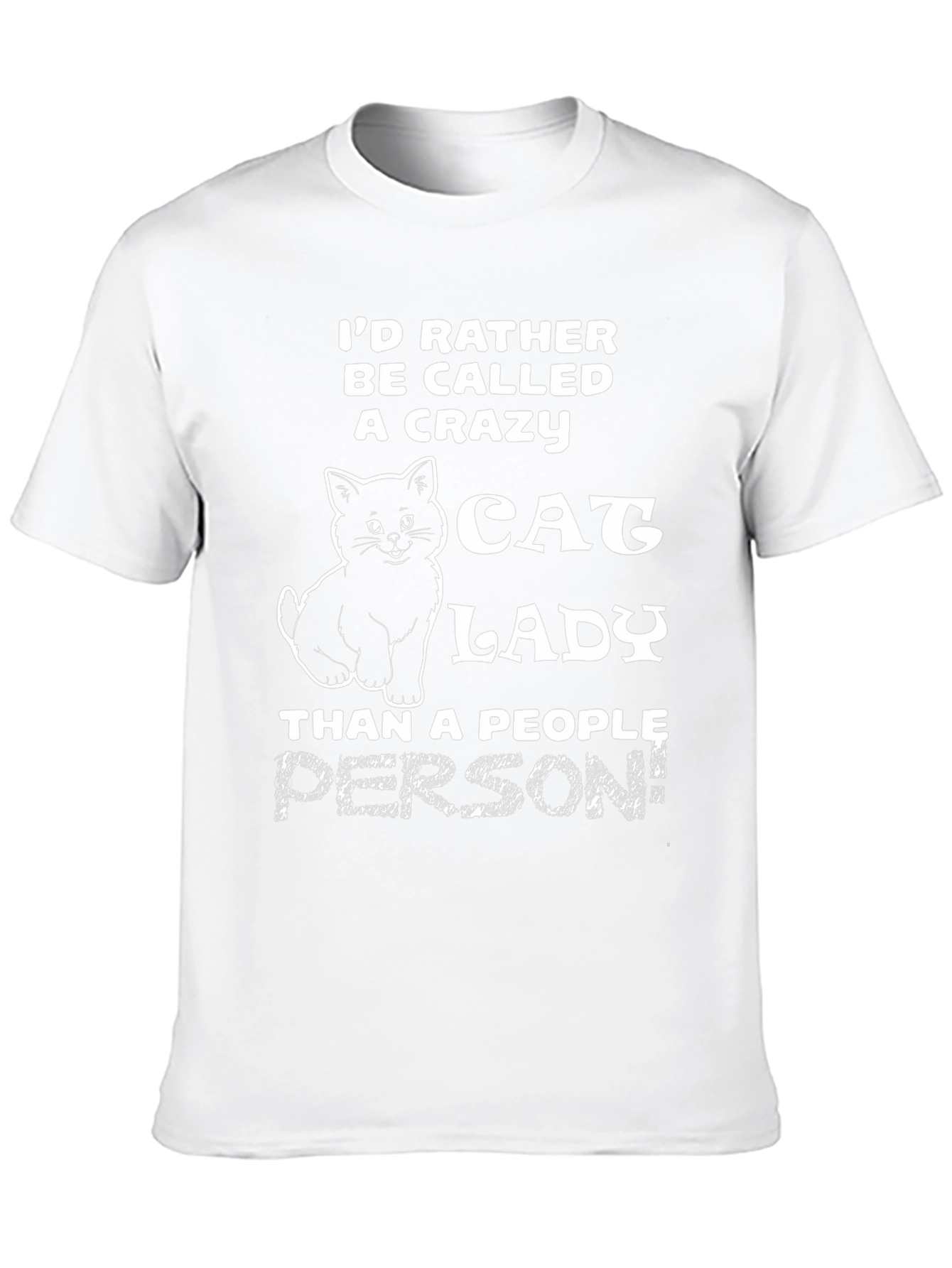 Crazy Cat Lady Graphic Tee - Black