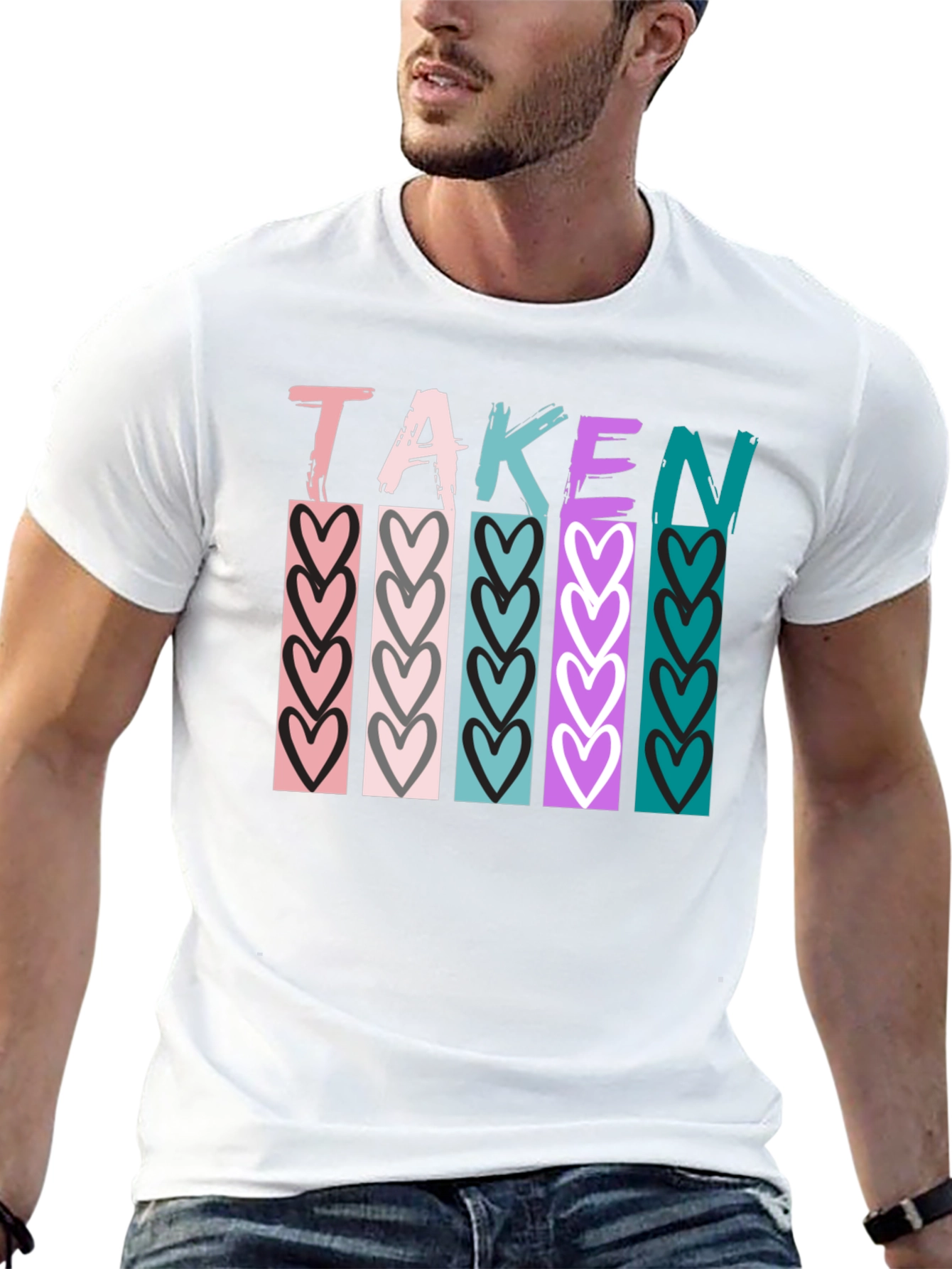 Taken Heart Graphic T-Shirt - Stylish Valentines Day Apparel