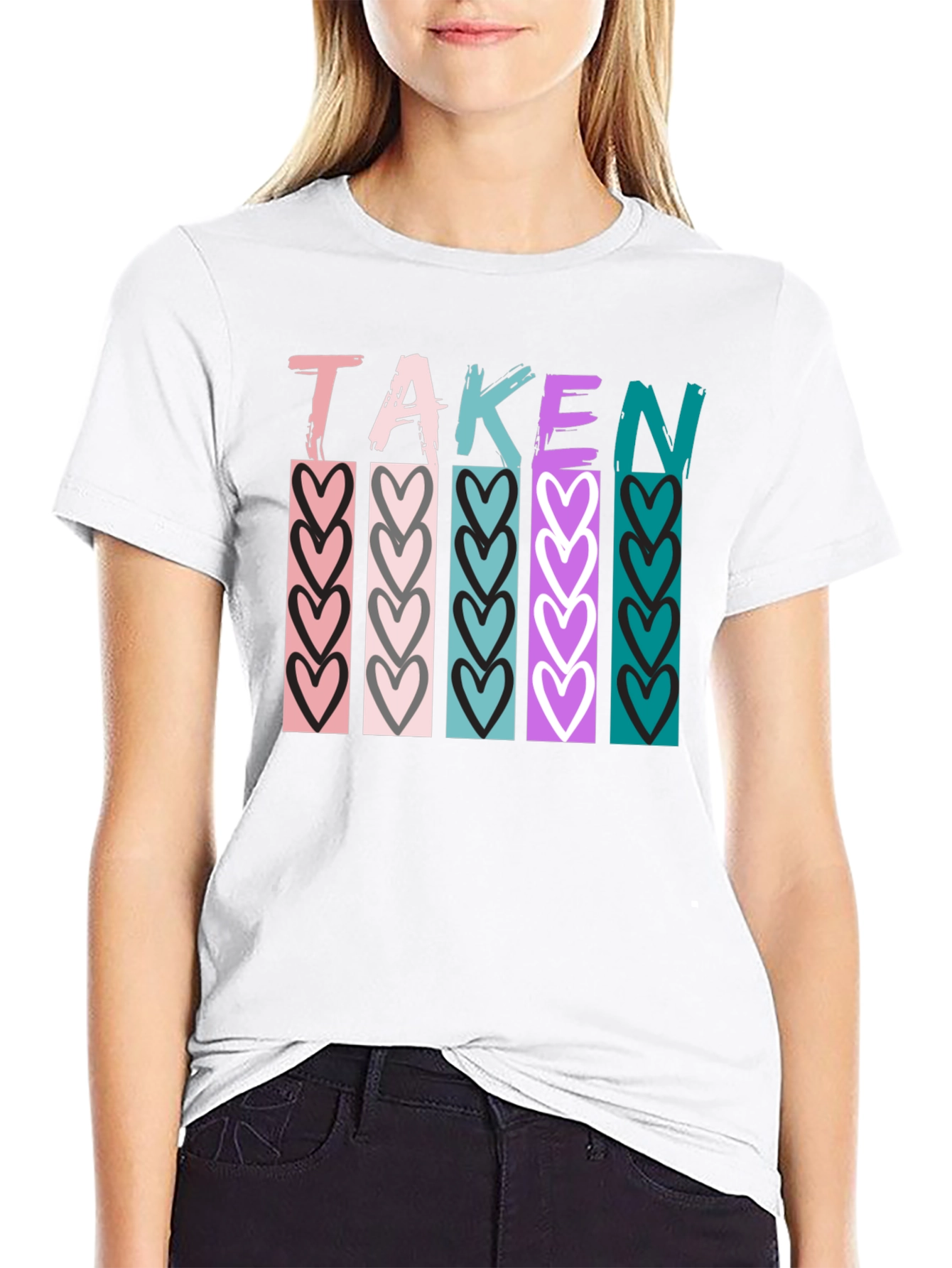 Taken Heart Graphic T-Shirt - Stylish Valentines Day Apparel