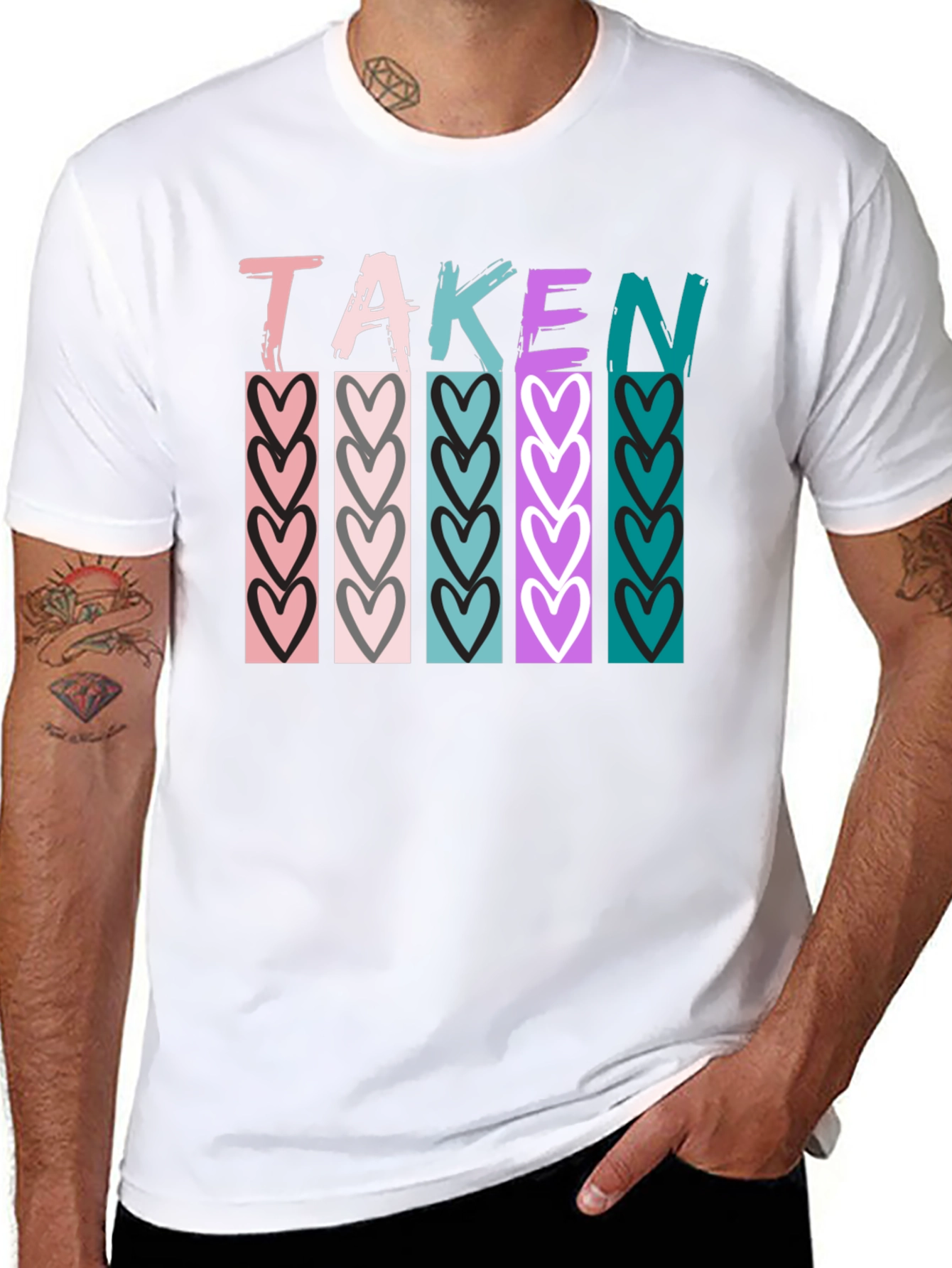 Taken Heart Graphic T-Shirt - Stylish Valentines Day Apparel
