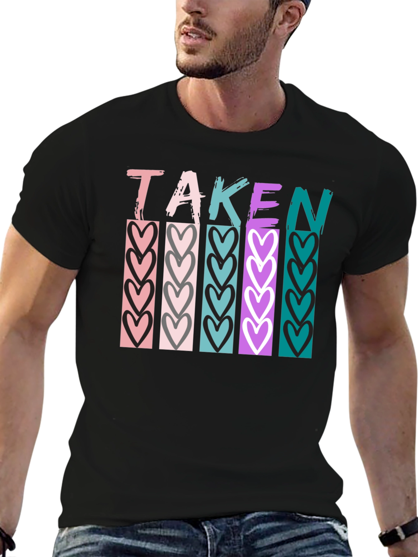 Taken Heart Graphic T-Shirt - Stylish Valentines Day Apparel