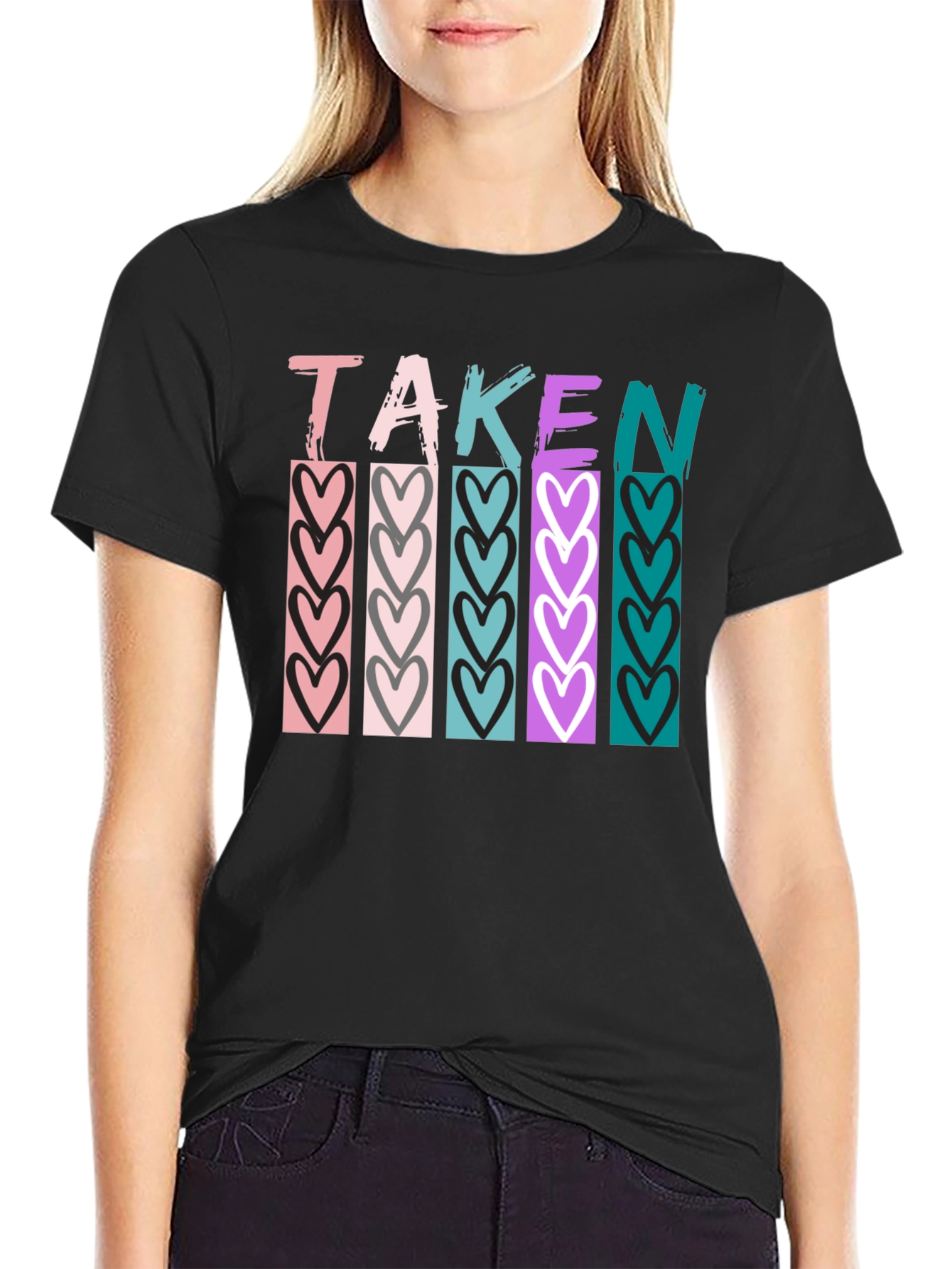 Taken Heart Graphic T-Shirt - Stylish Valentines Day Apparel