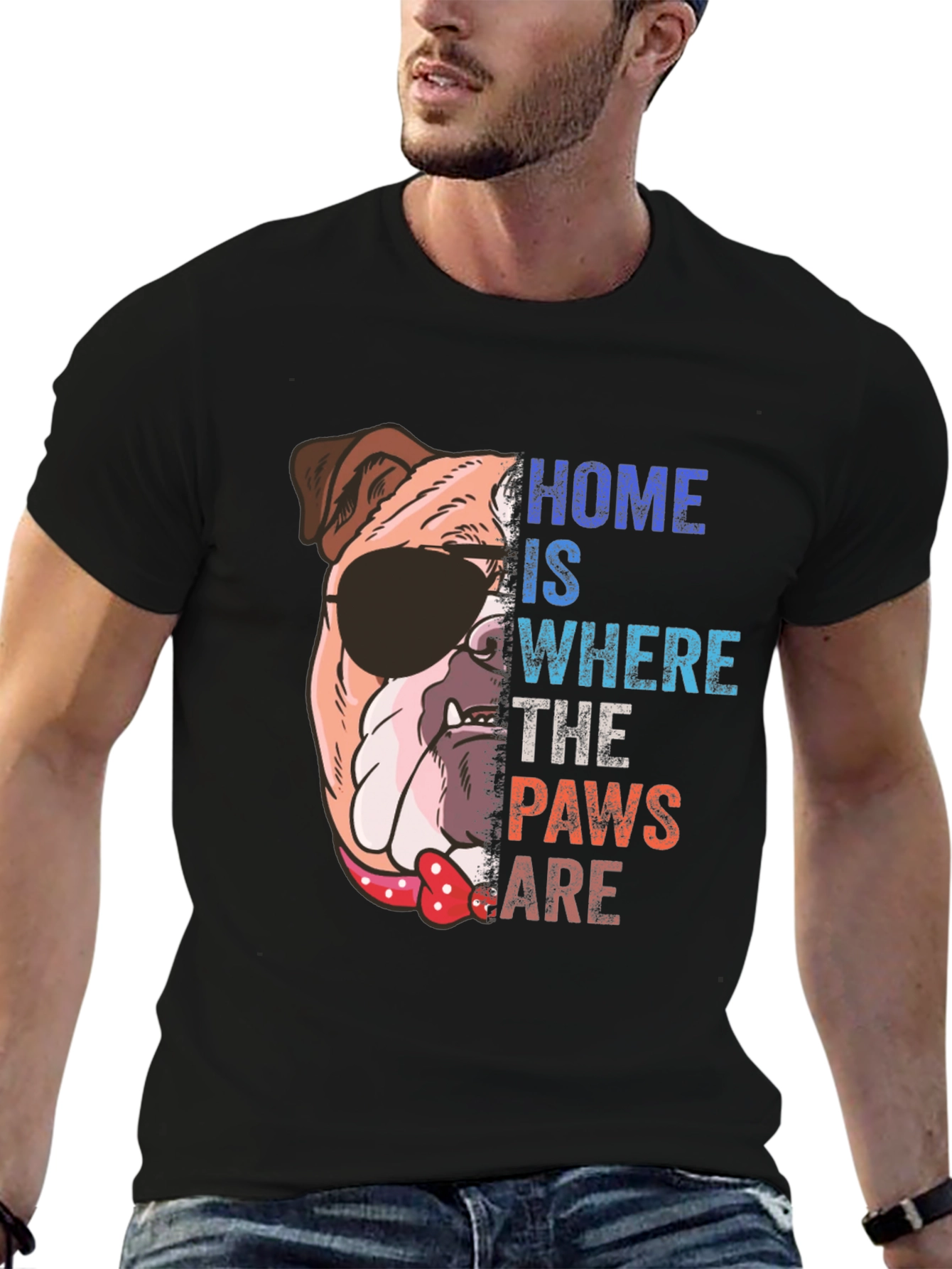 Dog Lover T-Shirt: Home is Where the Paws Are