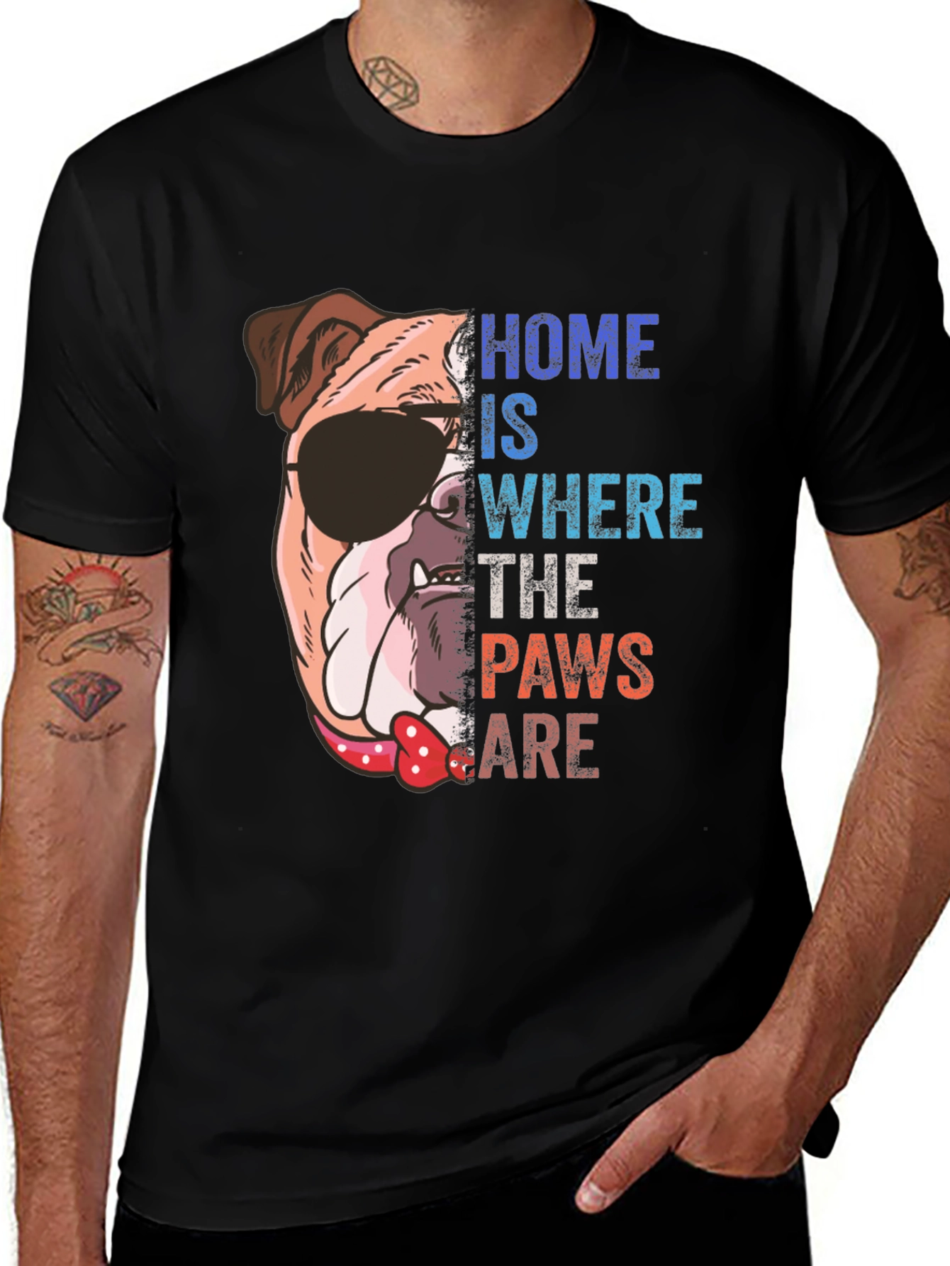 Dog Lover T-Shirt: Home is Where the Paws Are