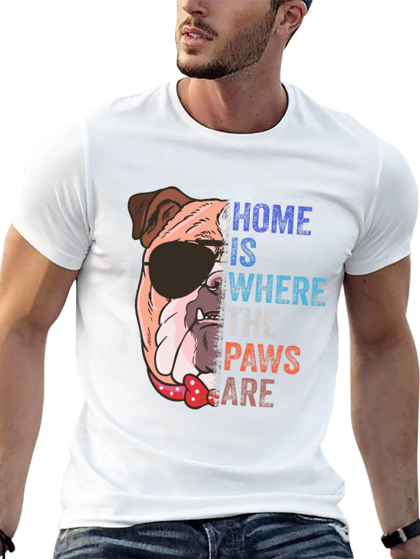 Dog Lover T-Shirt: Home is Where the Paws Are