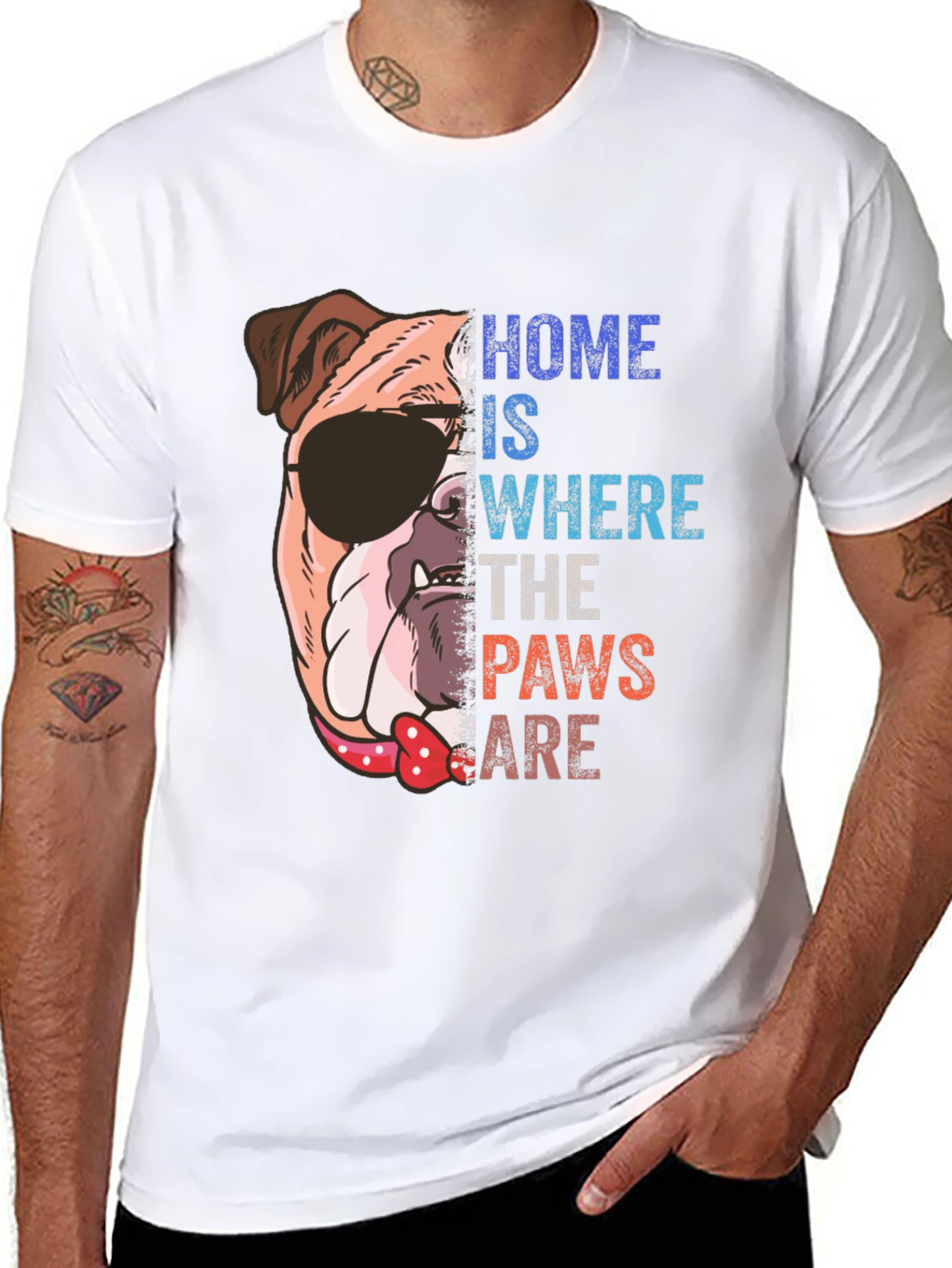 Dog Lover T-Shirt: Home is Where the Paws Are