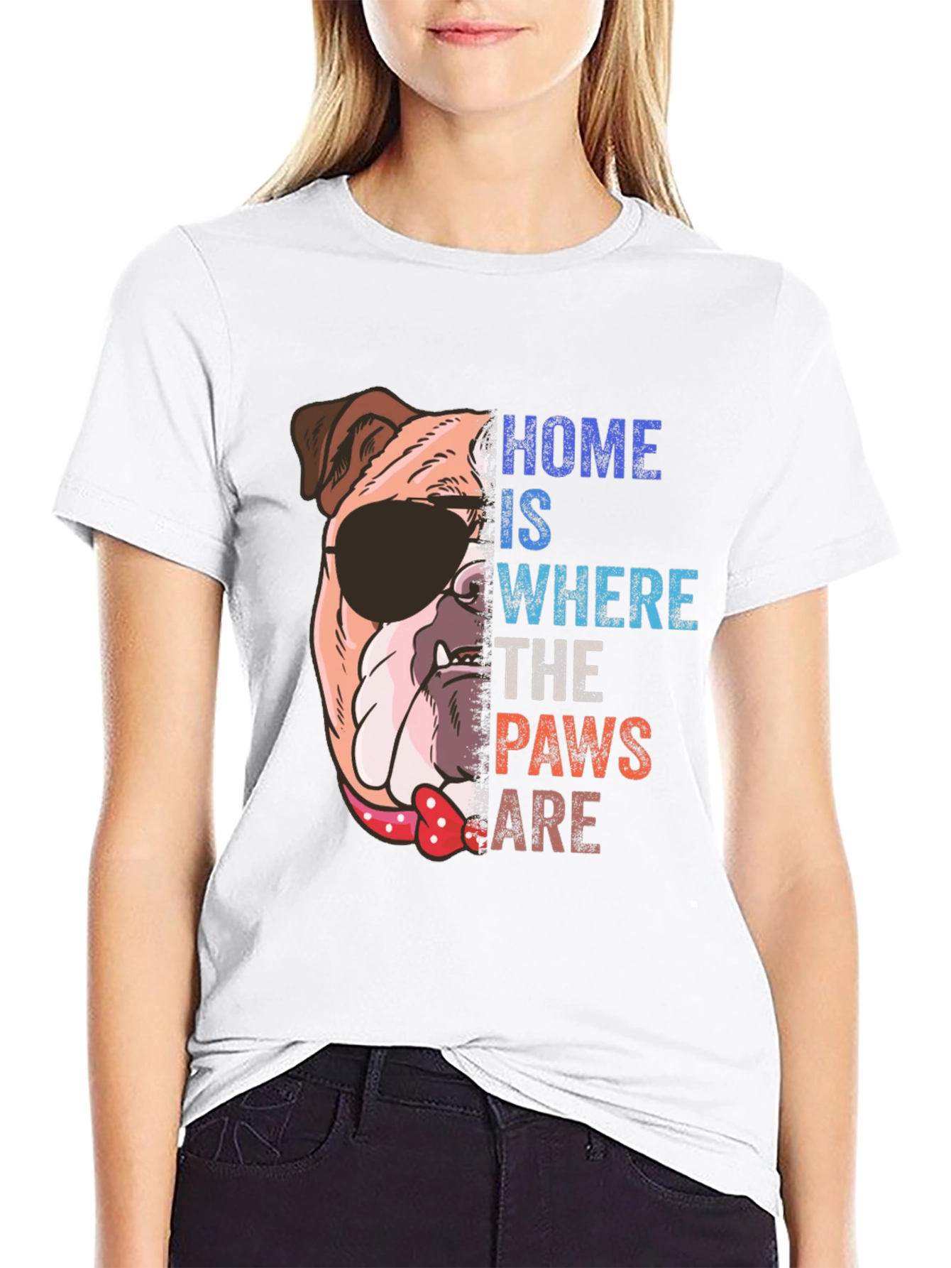 Dog Lover T-Shirt: Home is Where the Paws Are