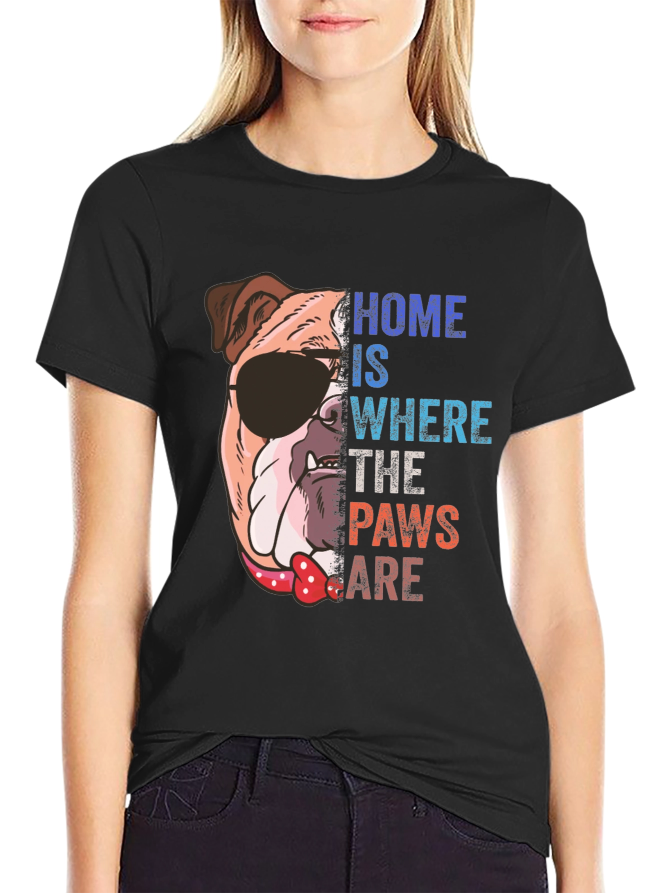 Dog Lover T-Shirt: Home is Where the Paws Are