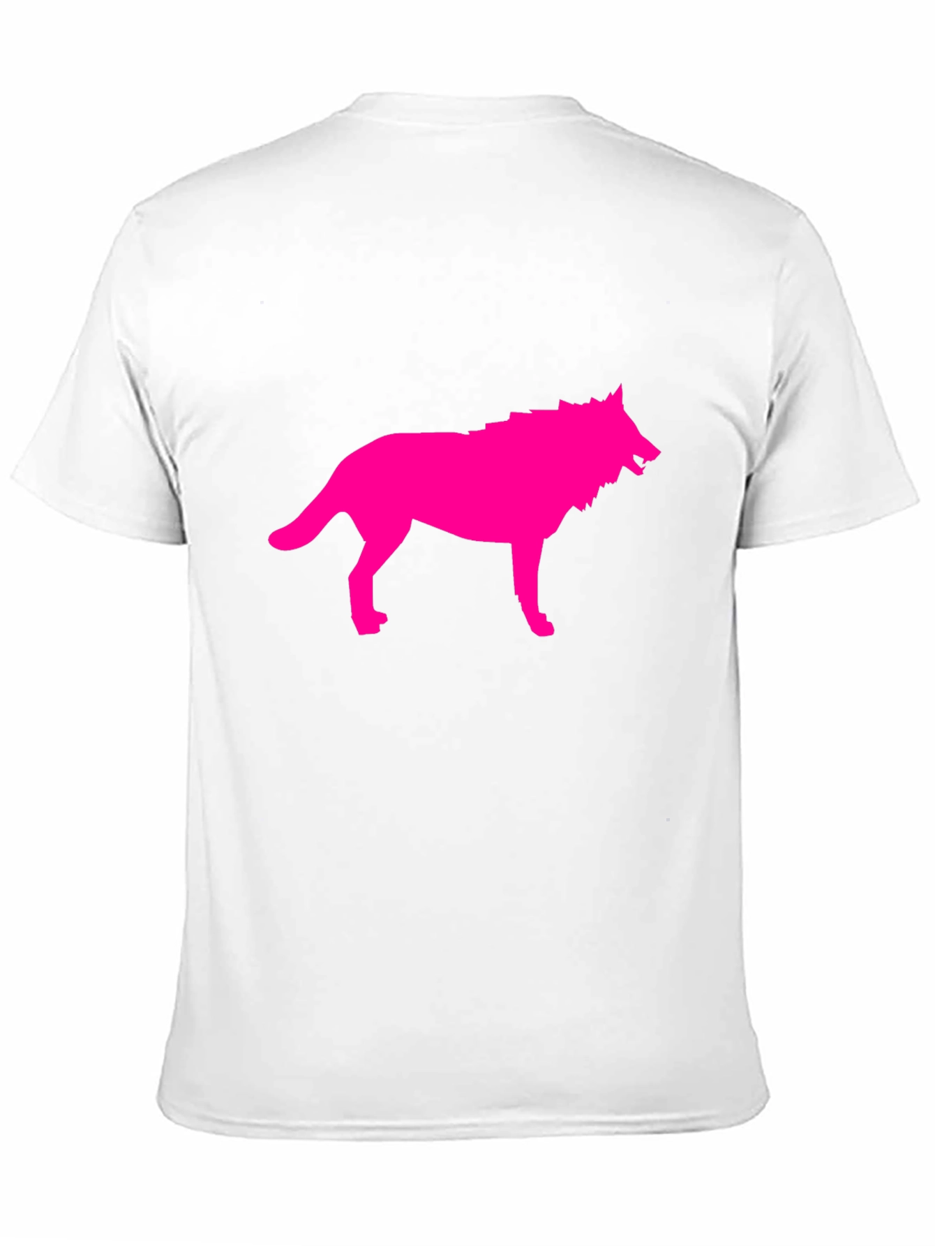 Pink Wolf Graphic Black T-Shirt