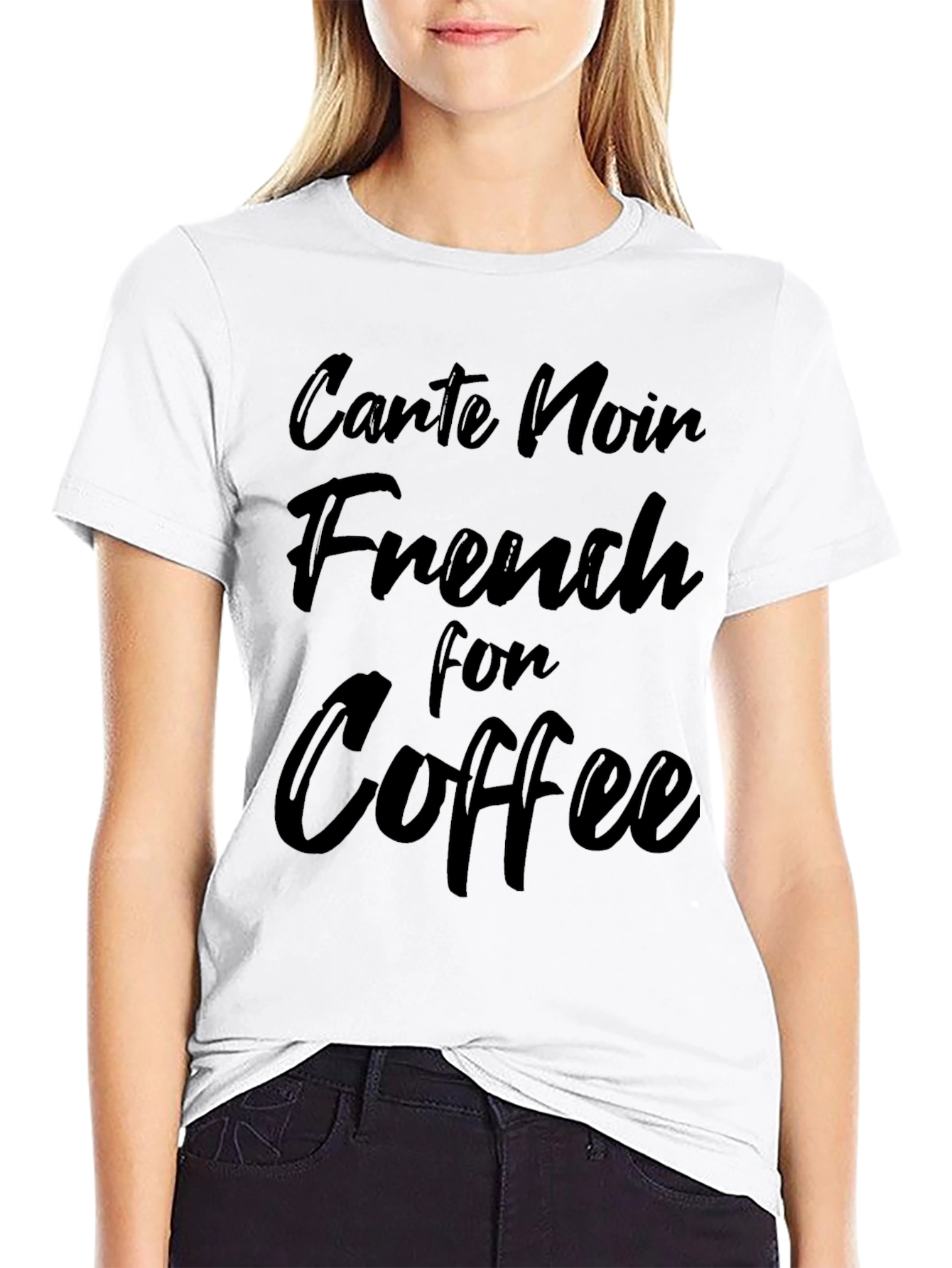 Carte Noir French for Coffee Black T-Shirt