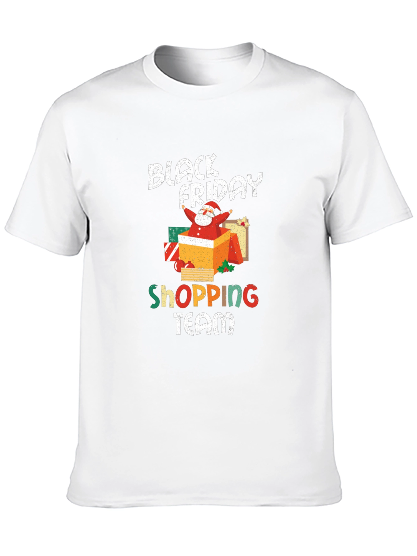 Black Friday Shopping Team Santa T-Shirt