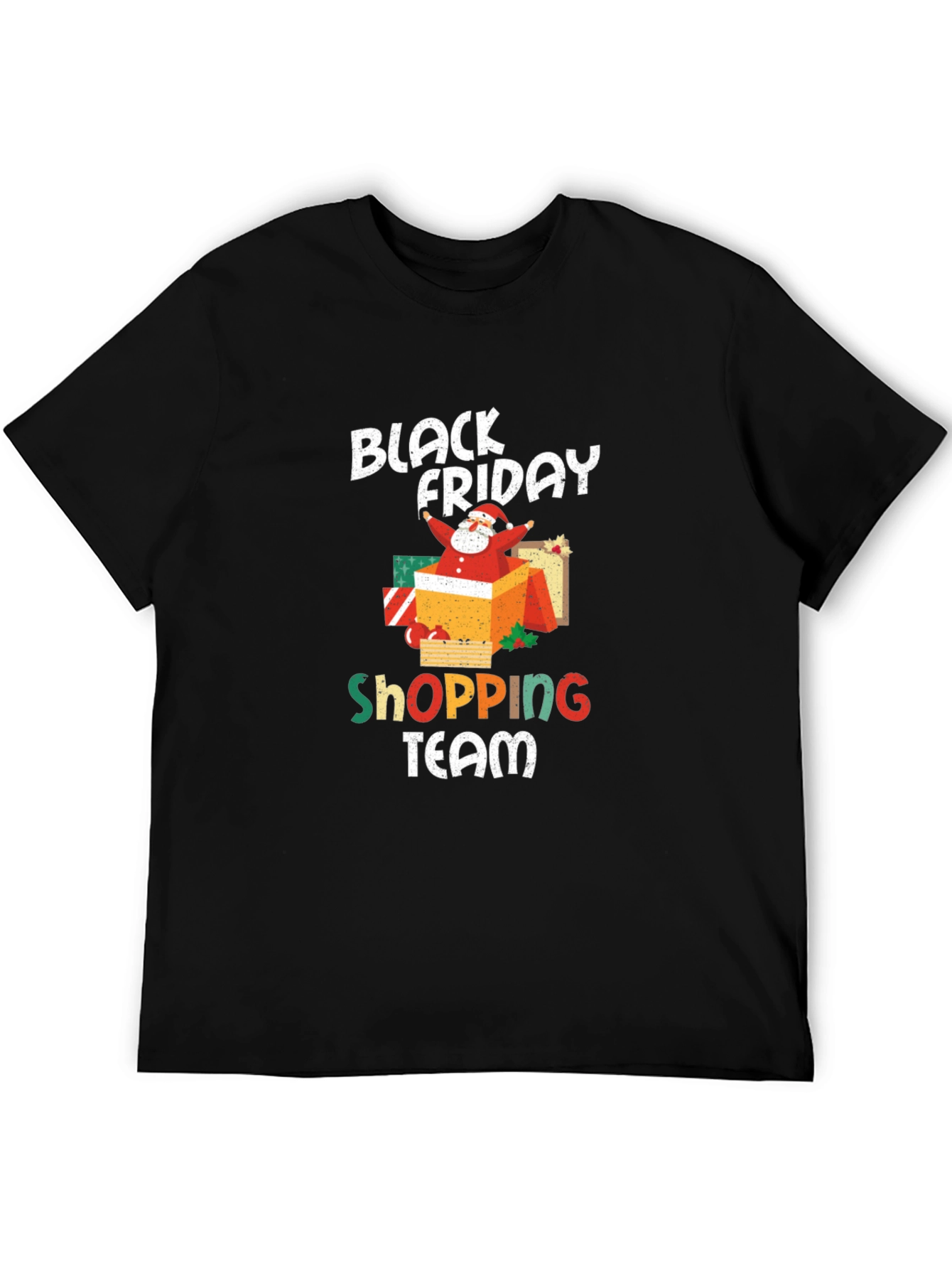 Black Friday Shopping Team Santa T-Shirt
