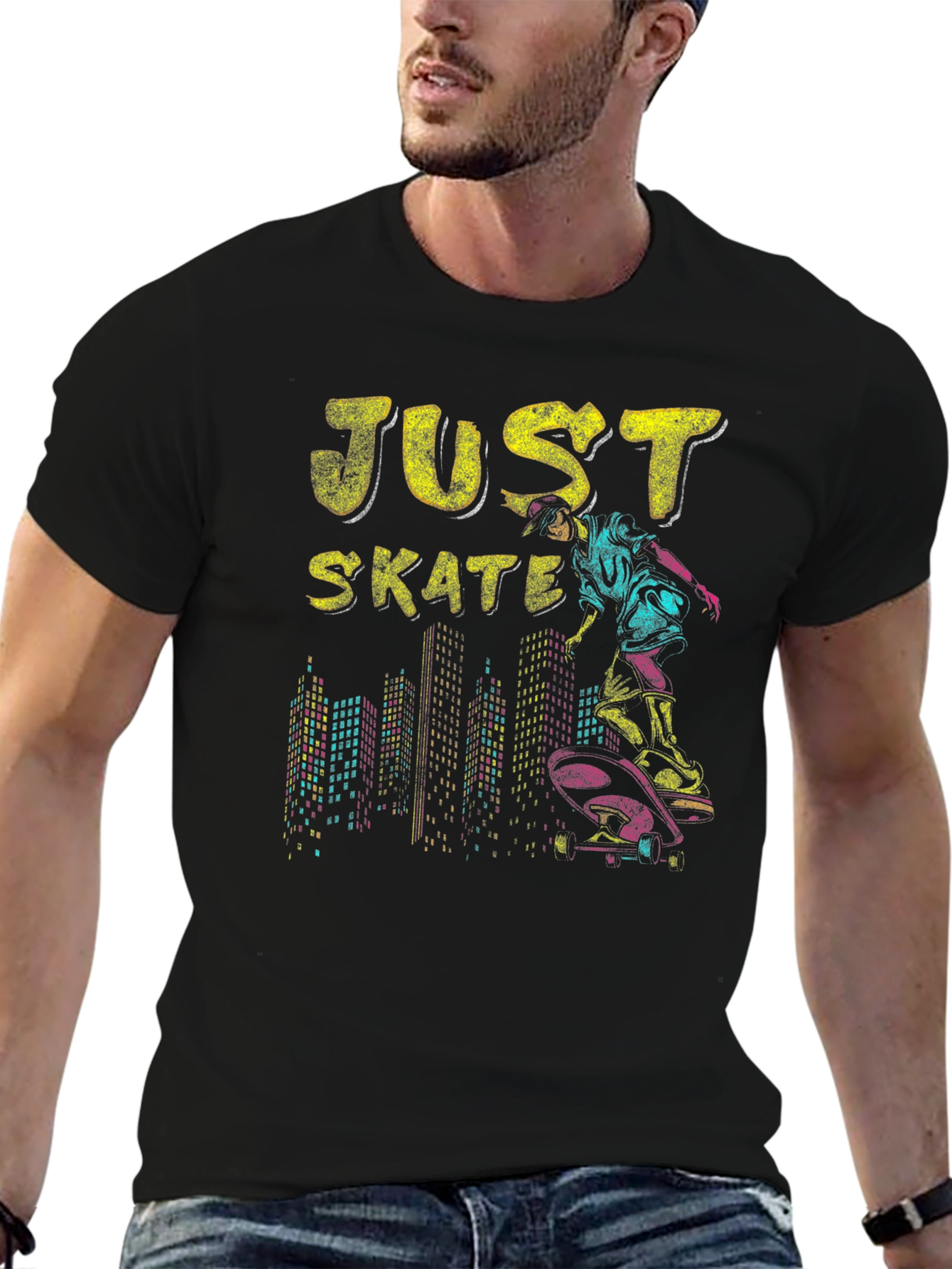 Just Skate T-Shirt - Urban Skater Design