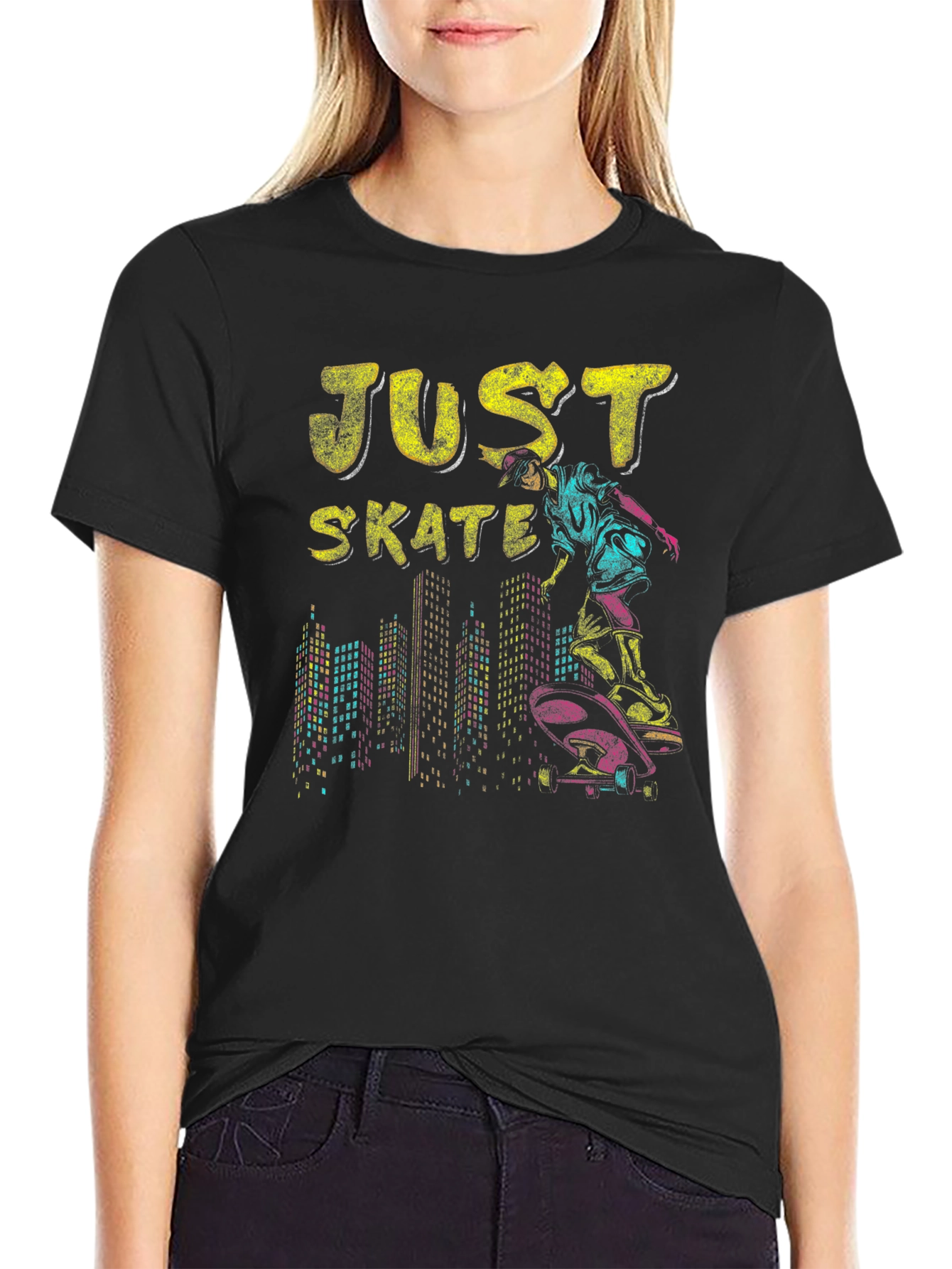 Just Skate T-Shirt - Urban Skater Design